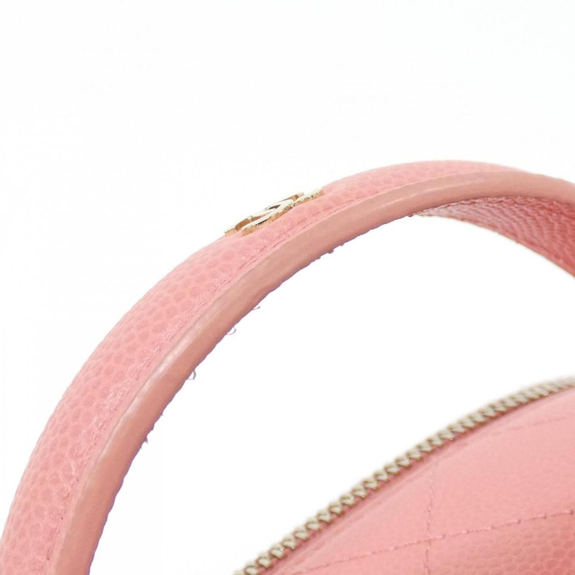Chanel Pink Grained Calfskin Handbag (Pre-Owned)