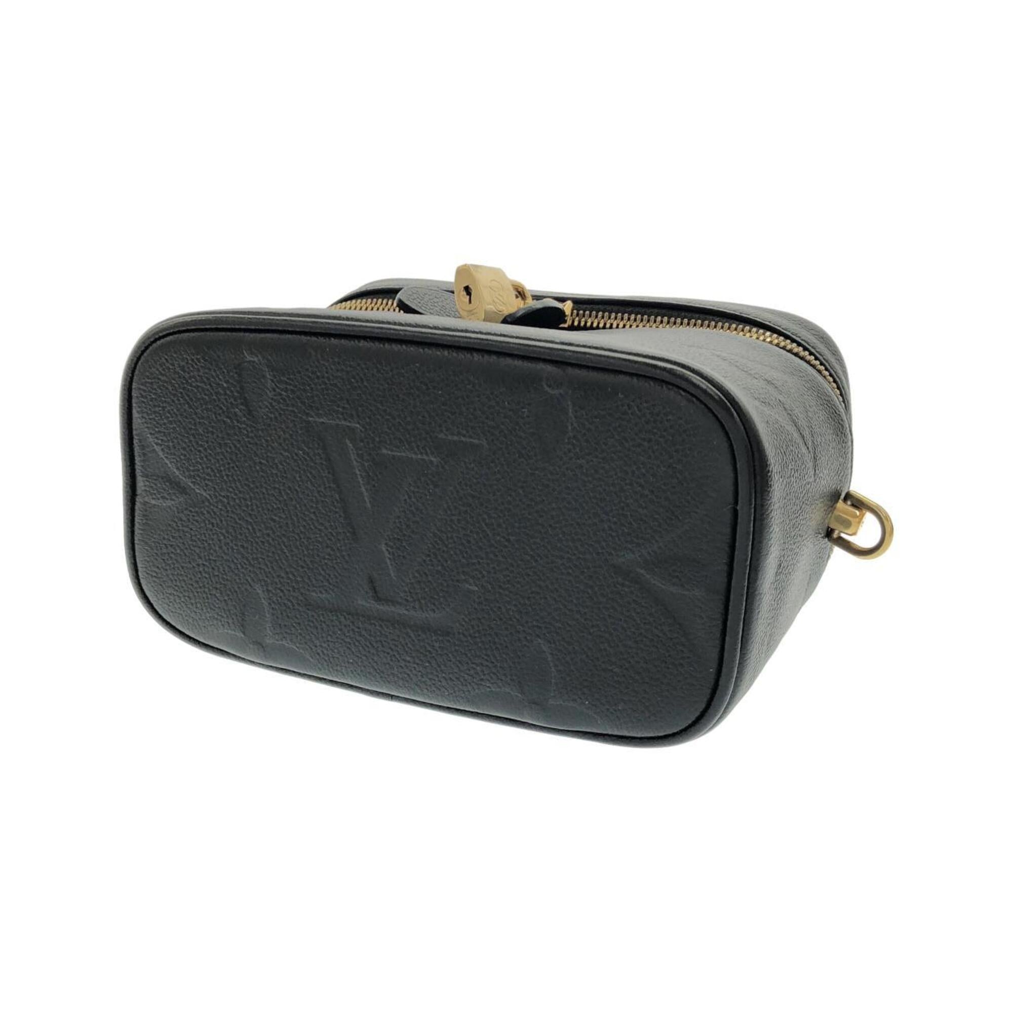 Louis Vuitton Black Leather Handbag (Pre-Owned)