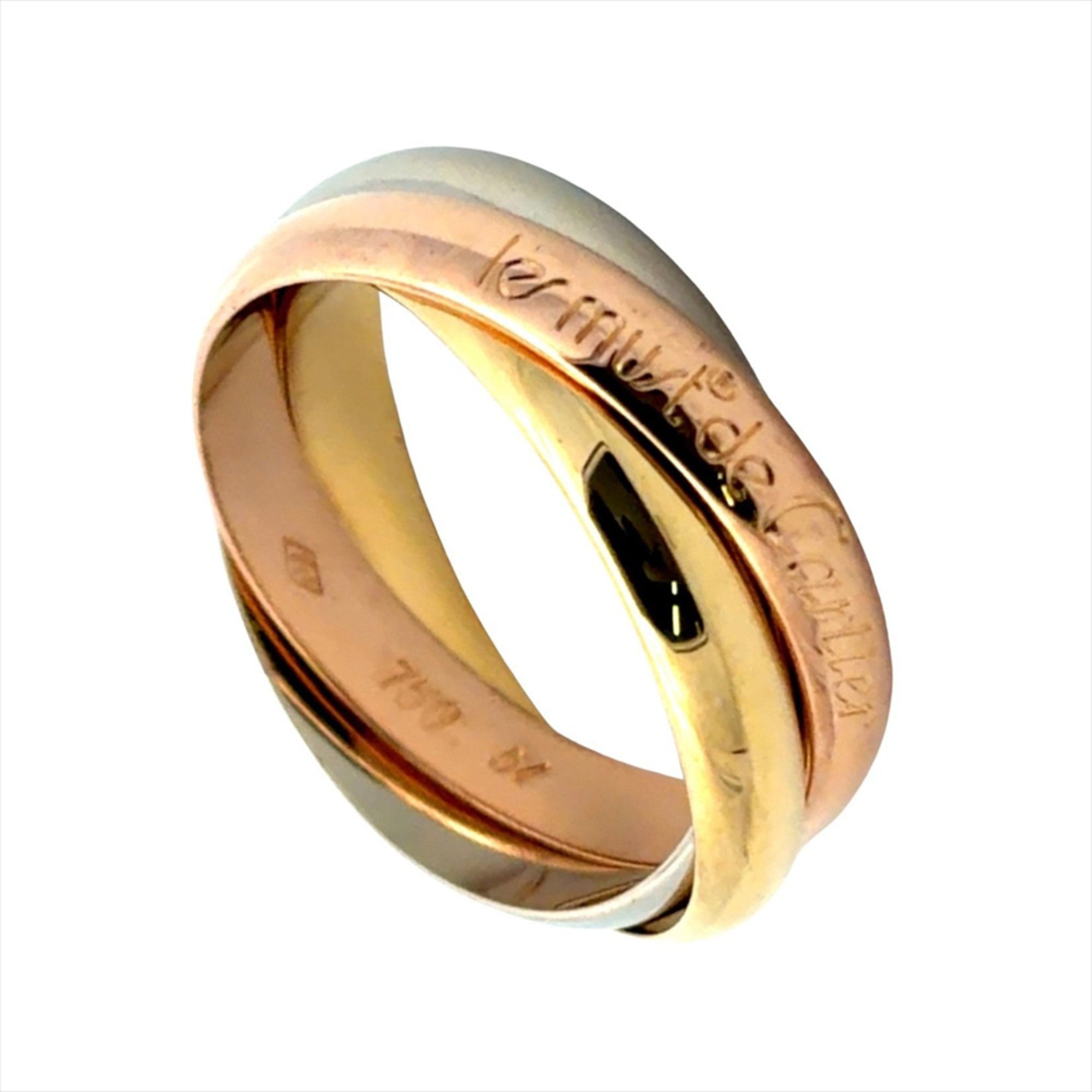Cartier Pink Gold White Gold Yellow Gold Yellow Gold (18K) Pink Gold (18K) White Gold (18K) Band Ring (Pre-Owned)