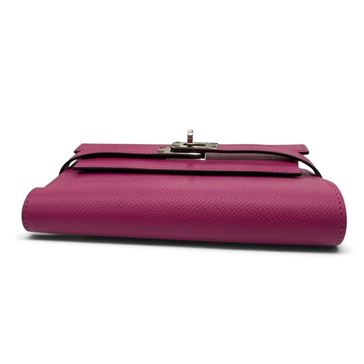 Hermes Rose Purple Epsom Leather Wallet (Tri-Fold) (Pre-Owned)