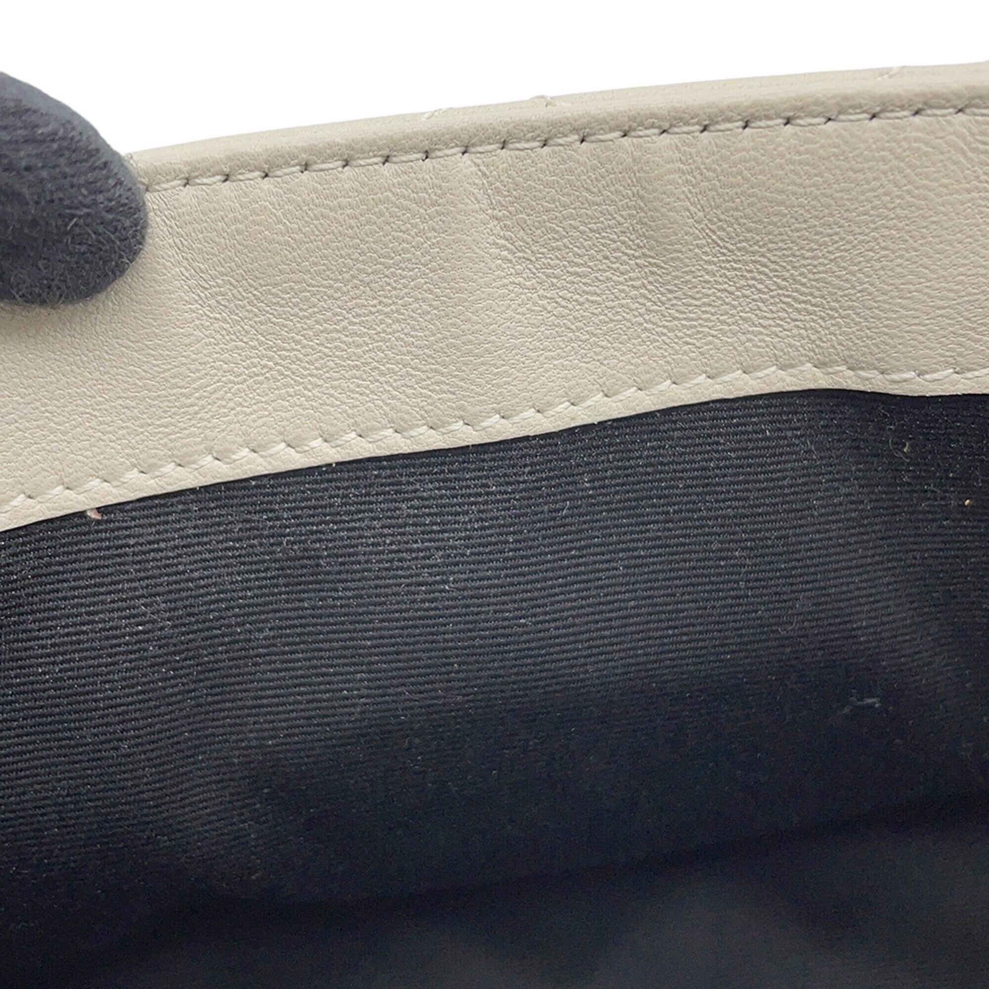 Saint Laurent White Leather Handbag Shoulder Bag (Pre-Owned)