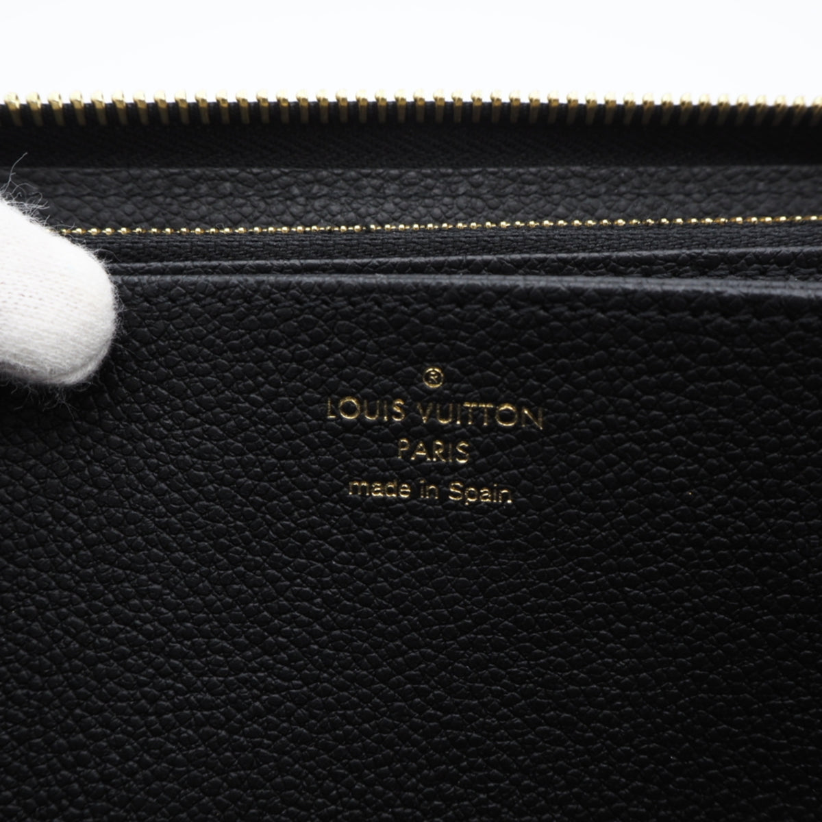 Louis Vuitton Monogram Empreinte Black Leather Long Wallet (Bi-Fold) (Pre-Owned)