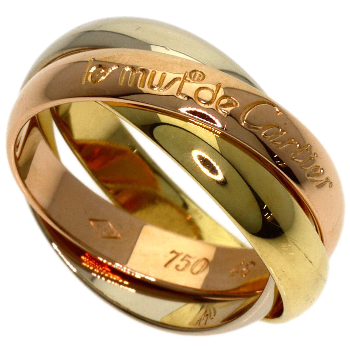 Cartier Yellow Gold (18K) Pink Gold (18K) White Gold (18K) Band Ring (Pre-Owned)