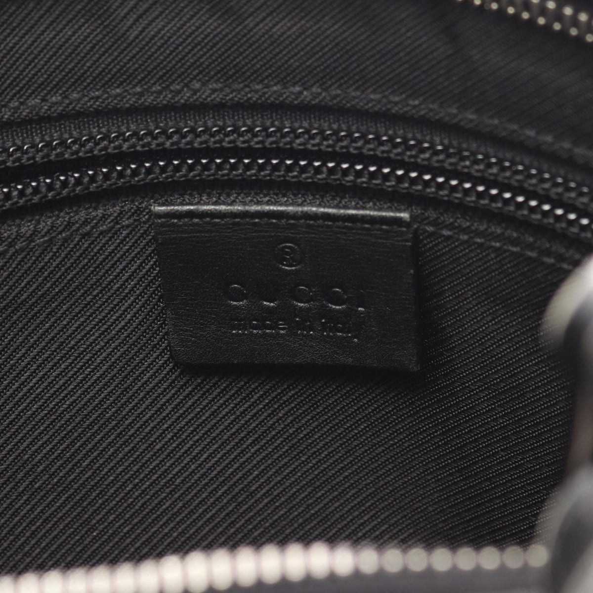 Gucci Black Canvas Leather Handbag Shoulder Bag (Pre-Owned)