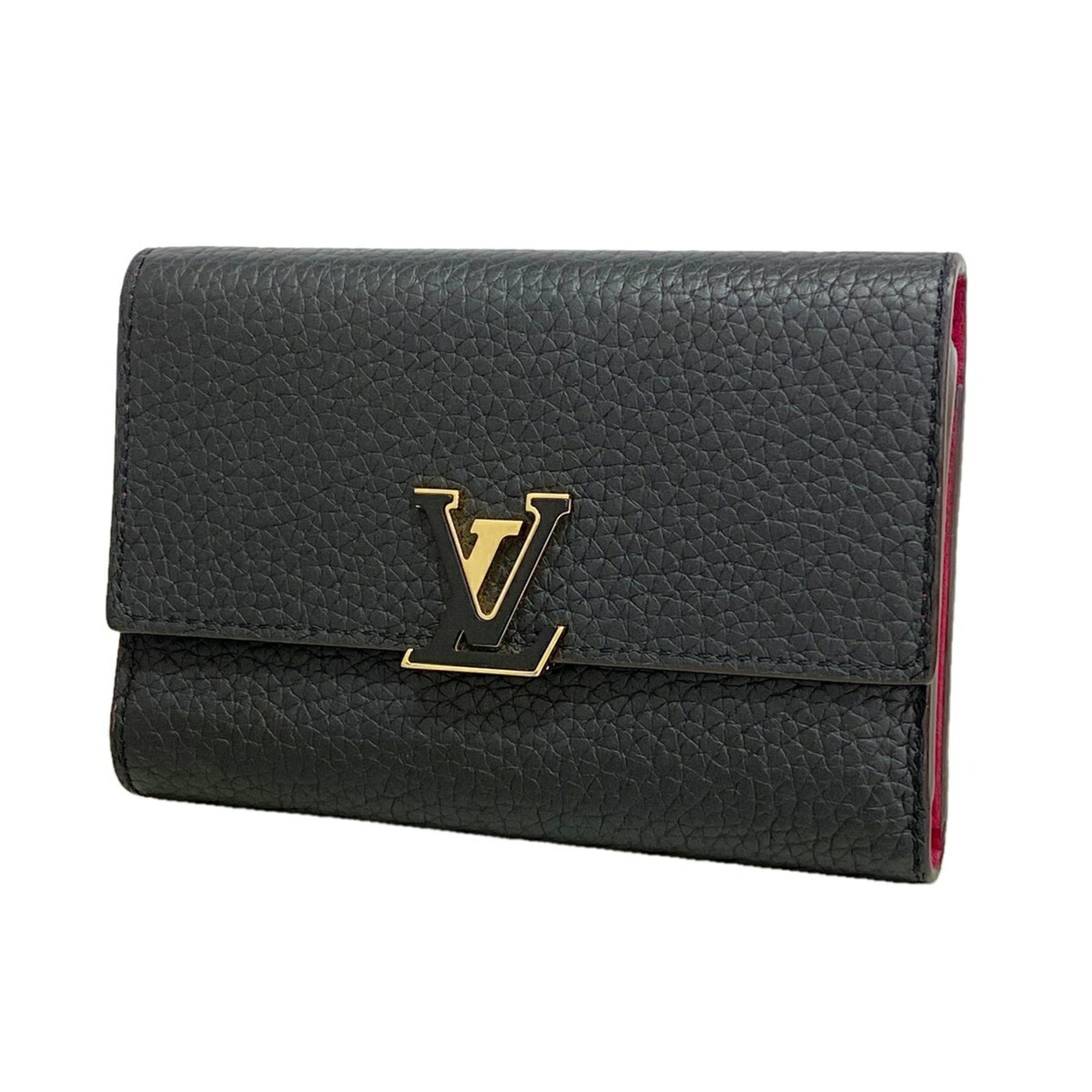 Louis Vuitton Hot Pink Noir Wallet (Tri-Fold) (Pre-Owned)