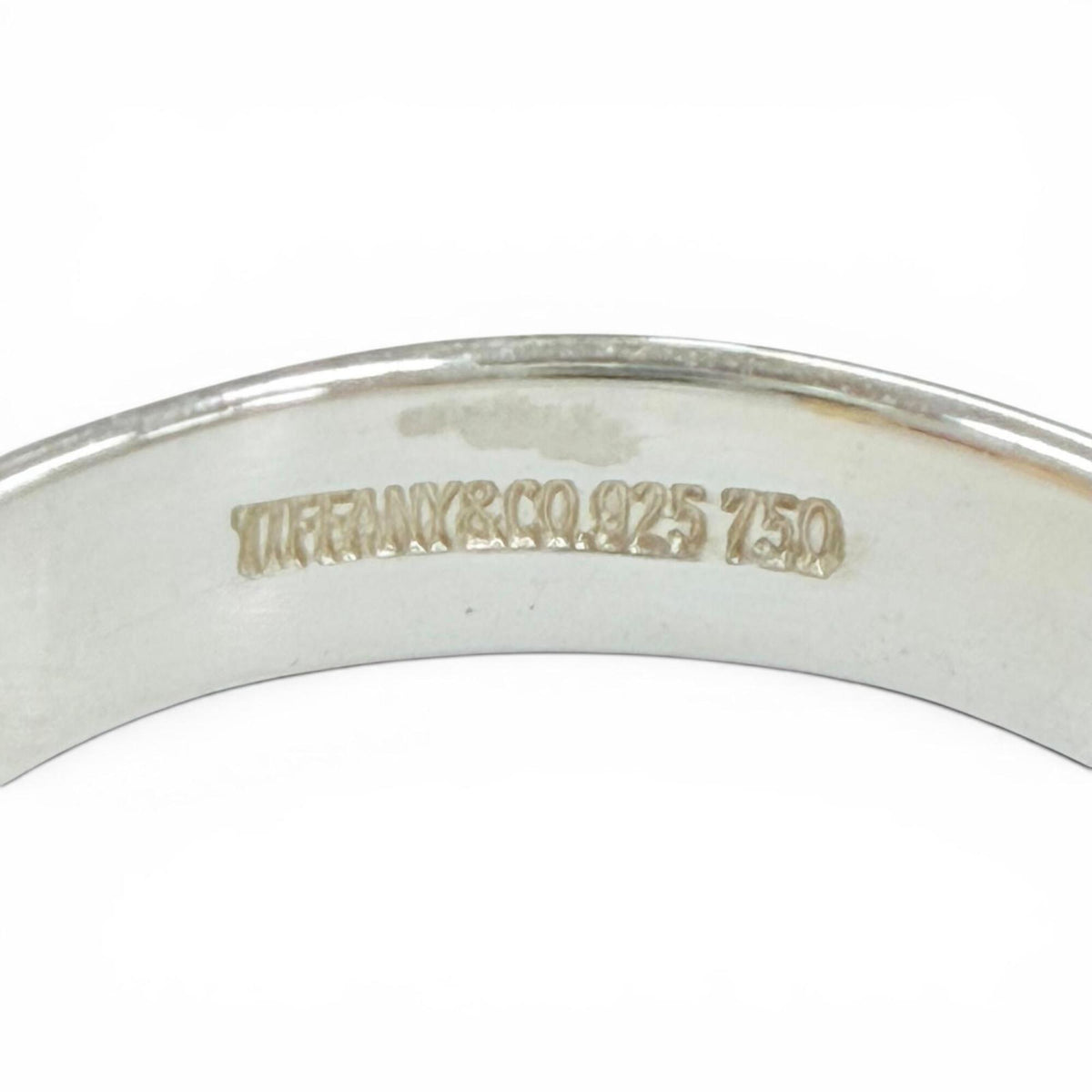 Tiffany Gold Silver Gold (18K) Silver 925 Band Ring (Pre-Owned)