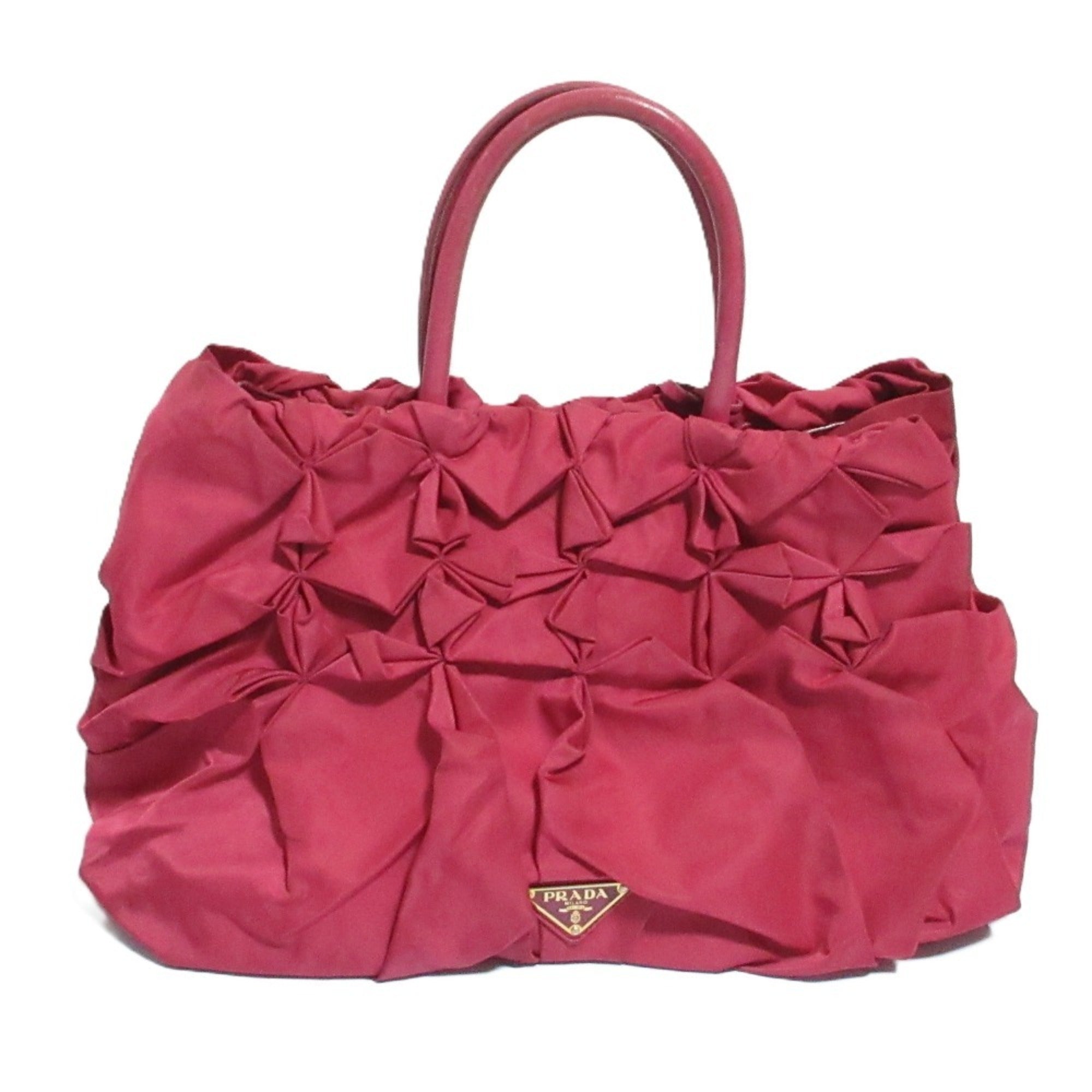 Prada Pink Nylon Handbag (Pre-Owned)