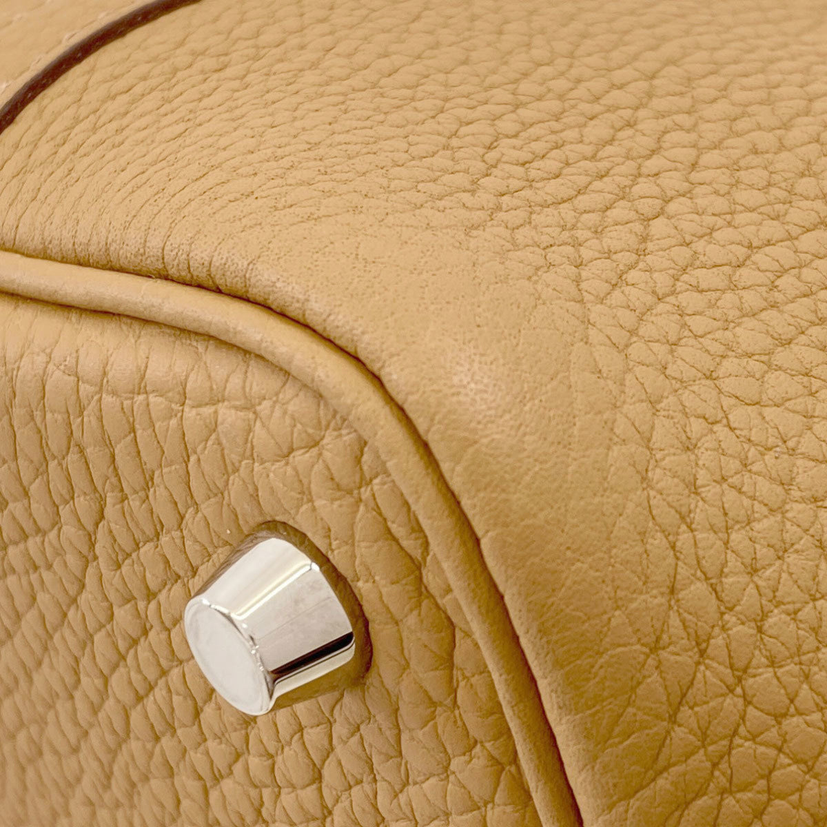 Hermes Brown Taurillon Clemence Leather Handbag (Pre-Owned)