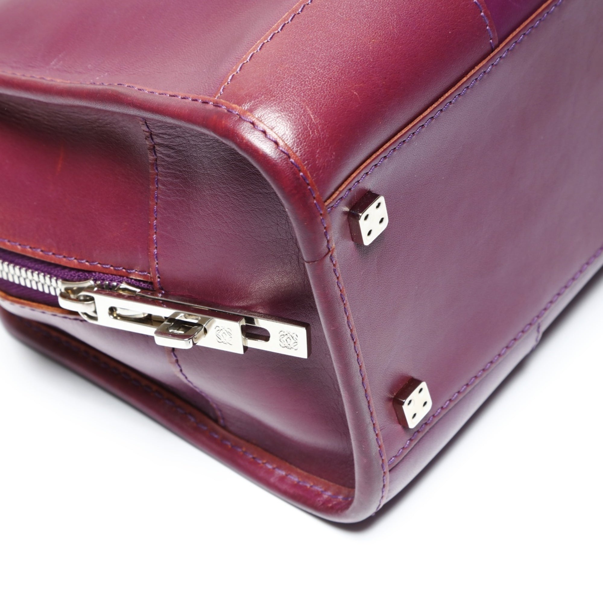 Loewe Amazona Purple Handbag (Pre-Owned)