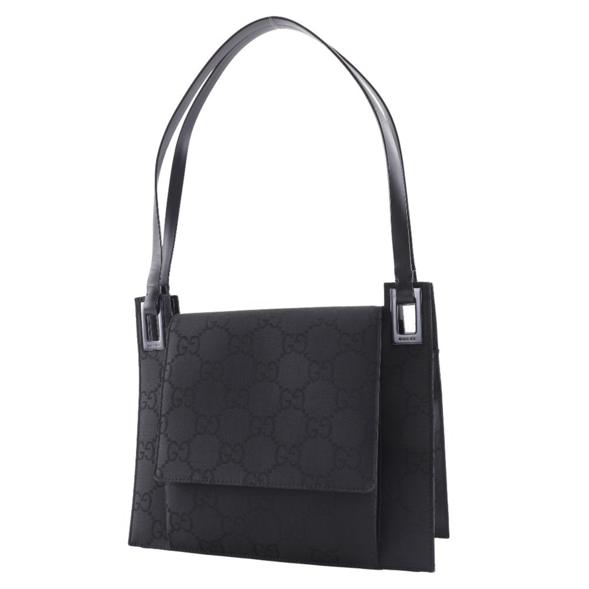 Gucci Black Satin Tote Bag (Pre-Owned)