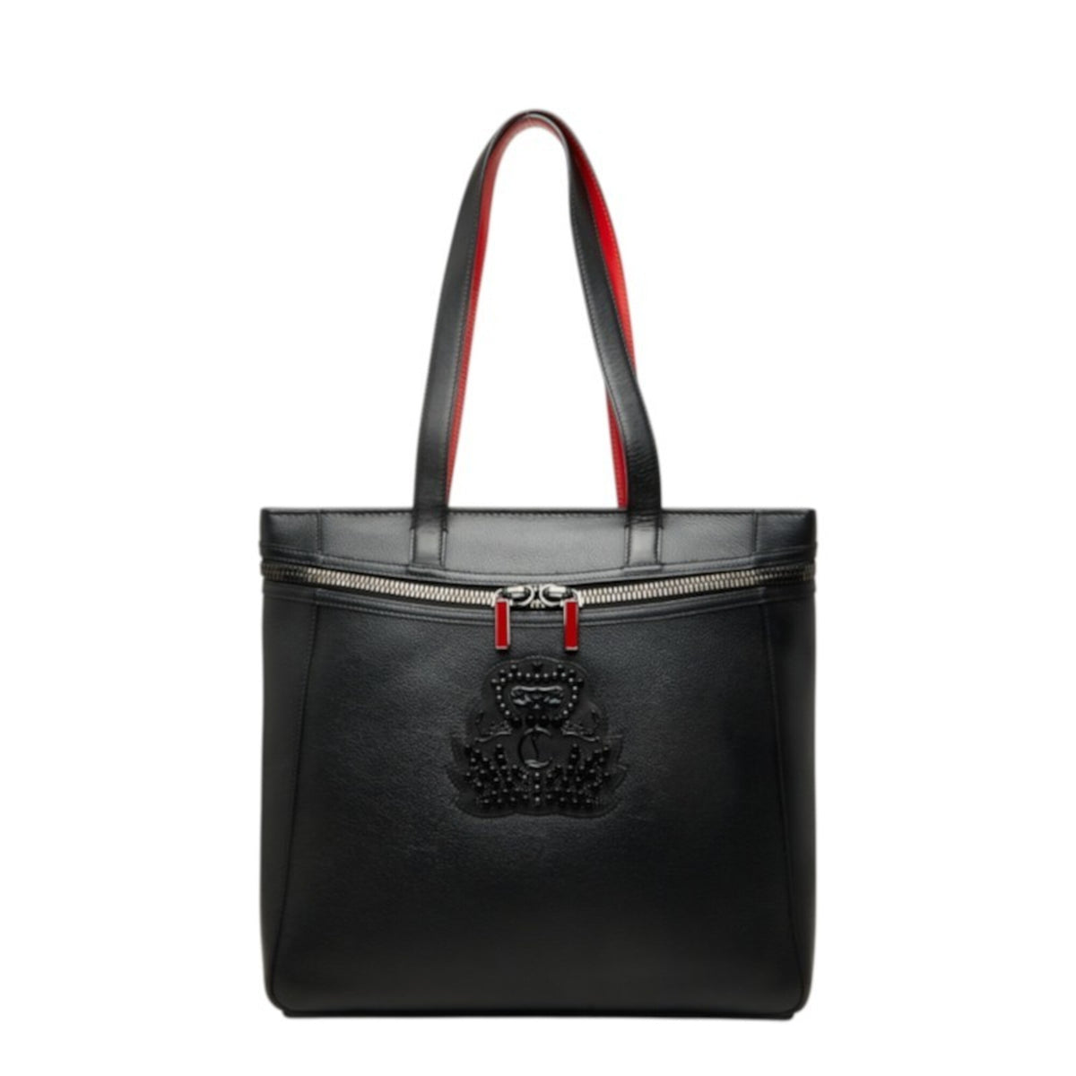 Christian Louboutin Black Leather Tote Bag (Pre-Owned)