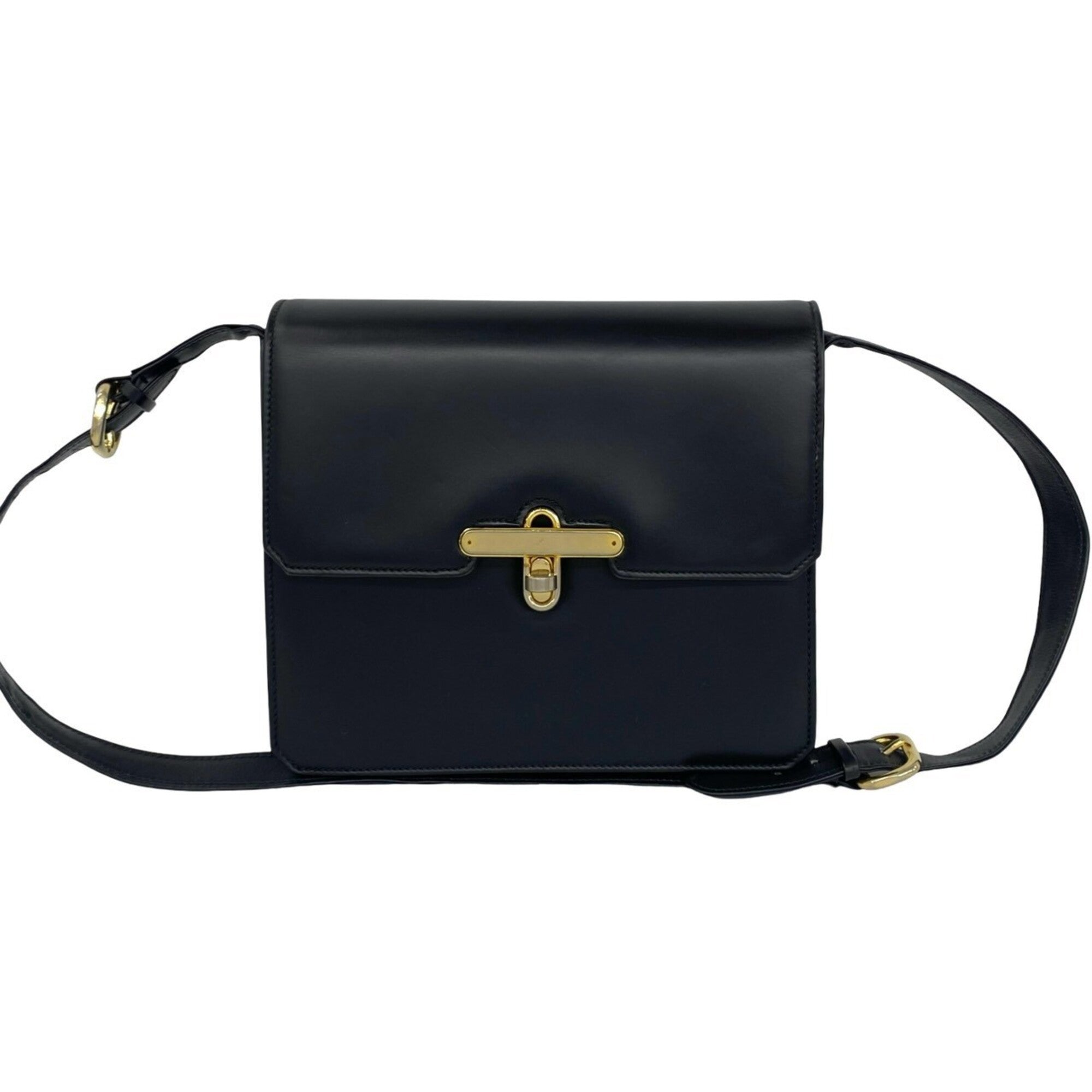 Gucci Black Leather Pochette Shoulder Bag (Pre-Owned)