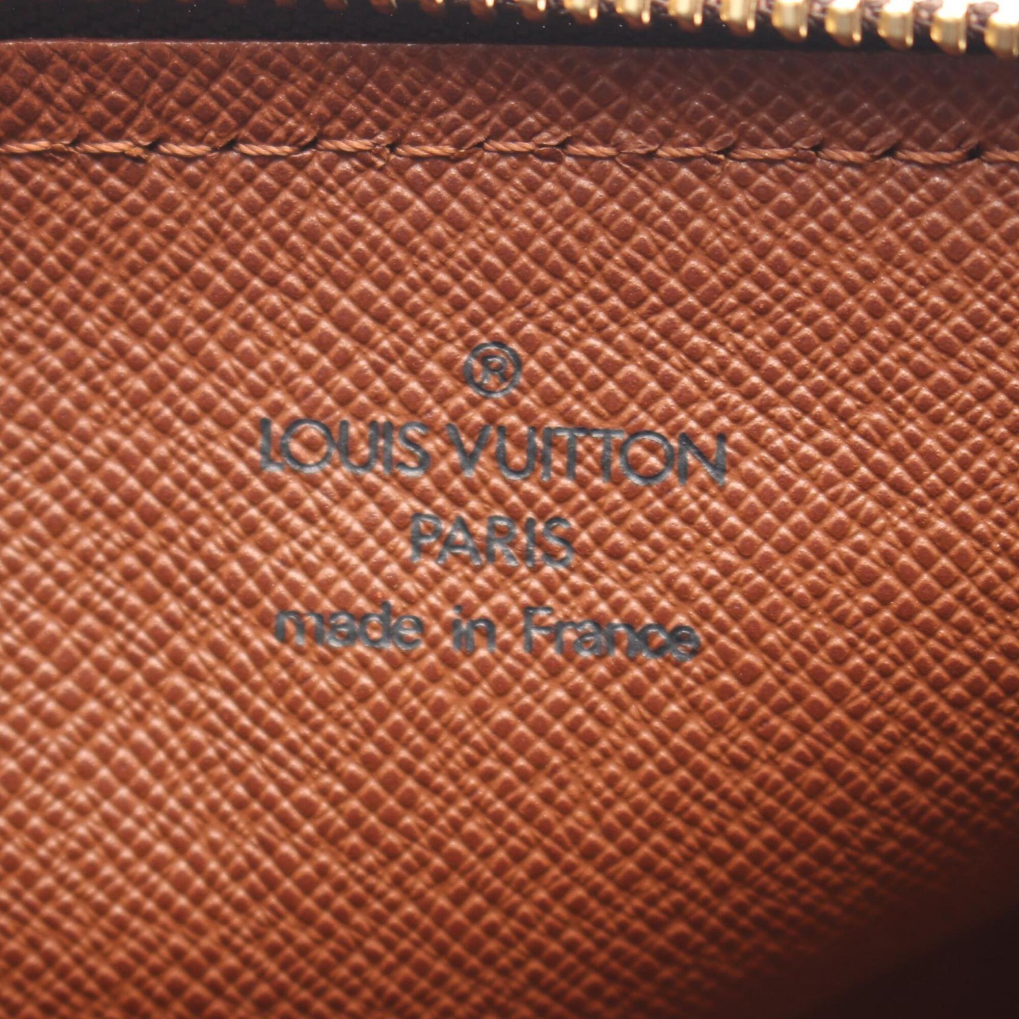 Louis Vuitton Brown Coated Canvas Pvc Monogram Leather Handbag (Pre-Owned)