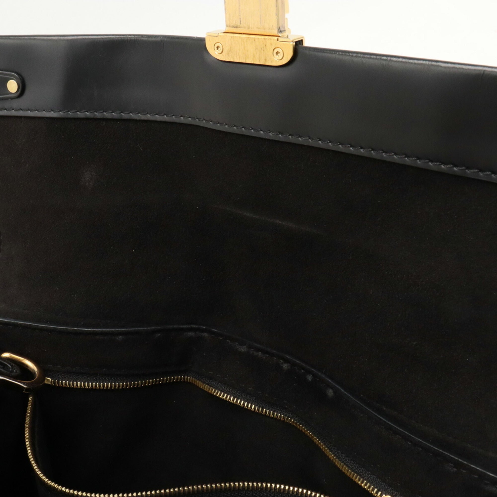 Louis Vuitton Noir Monogram Leather Handbag Shoulder Bag (Pre-Owned)