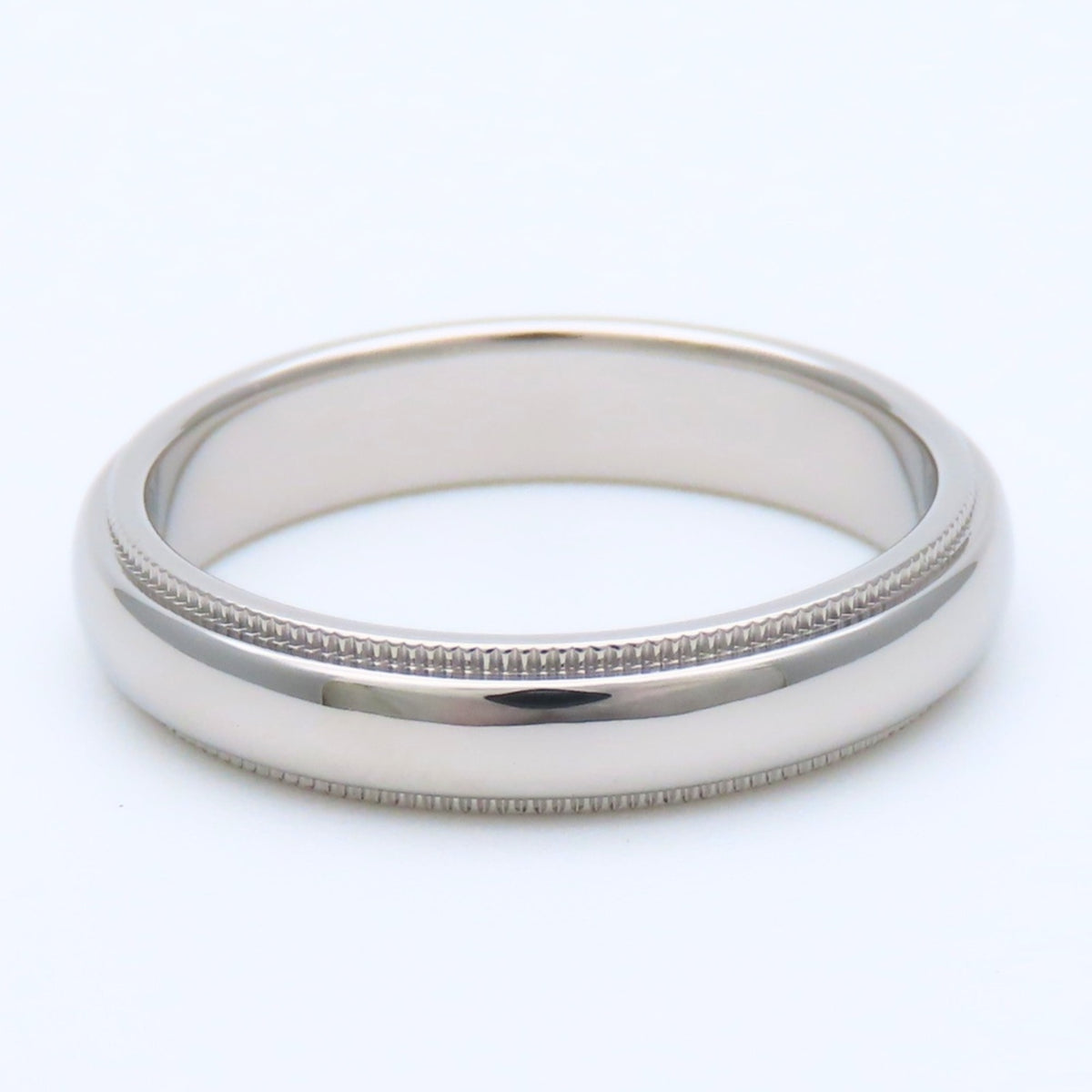 Tiffany Platinum Platinum 950 Band Ring (Pre-Owned)