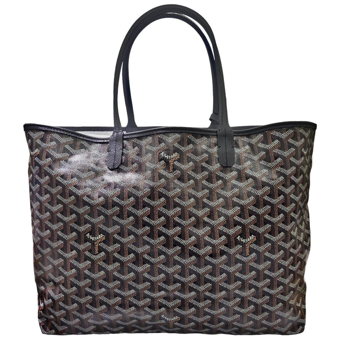 Goyard Black Brown Coated Canvas Pouch Shoulder Bag Tote Bag (Pre-Owned)
