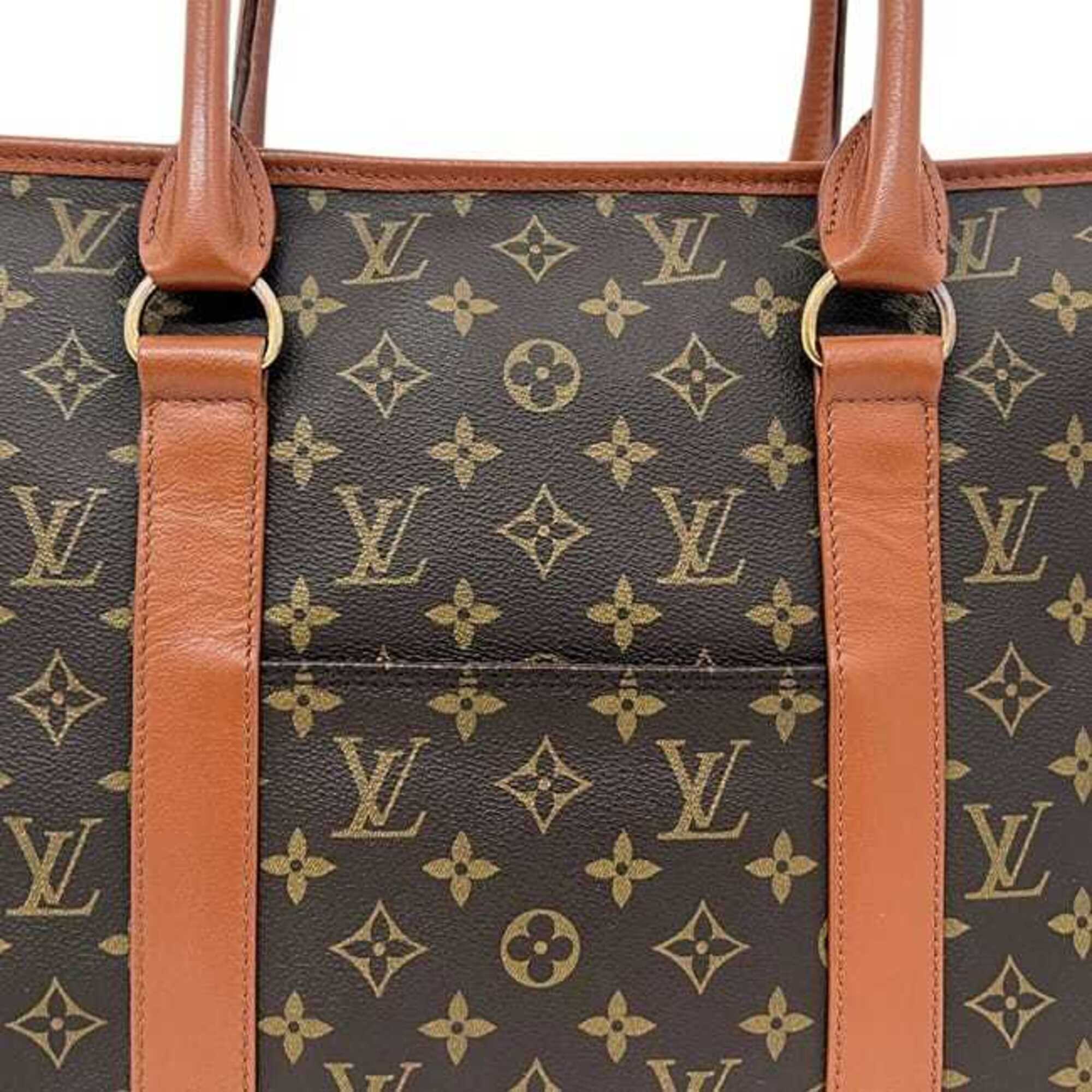 Louis Vuitton Brown Monogram Canvas Tote Bag (Pre-Owned)