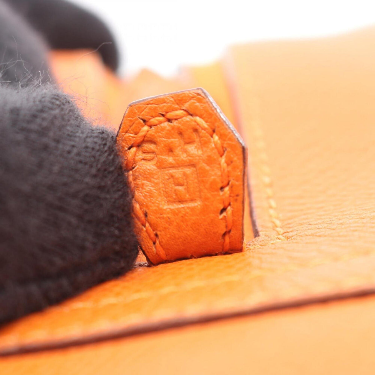 Hermes Orange Epsom Leather Leather Handbag (Pre-Owned)