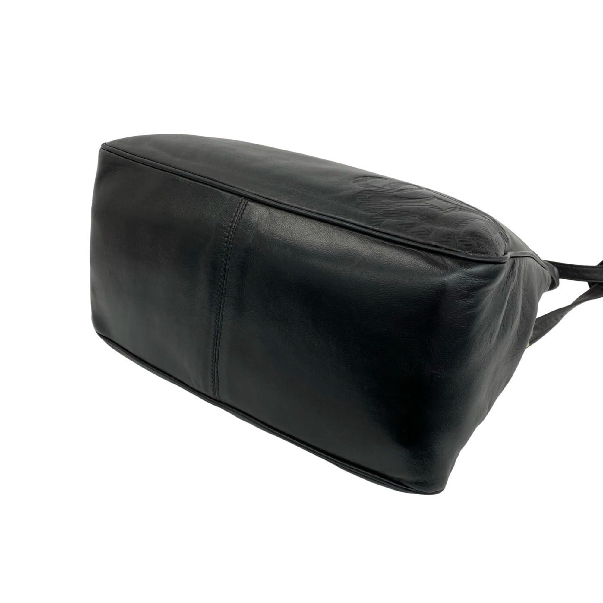 Loewe Black Leather Pochette Shoulder Bag Tote Bag (Pre-Owned)