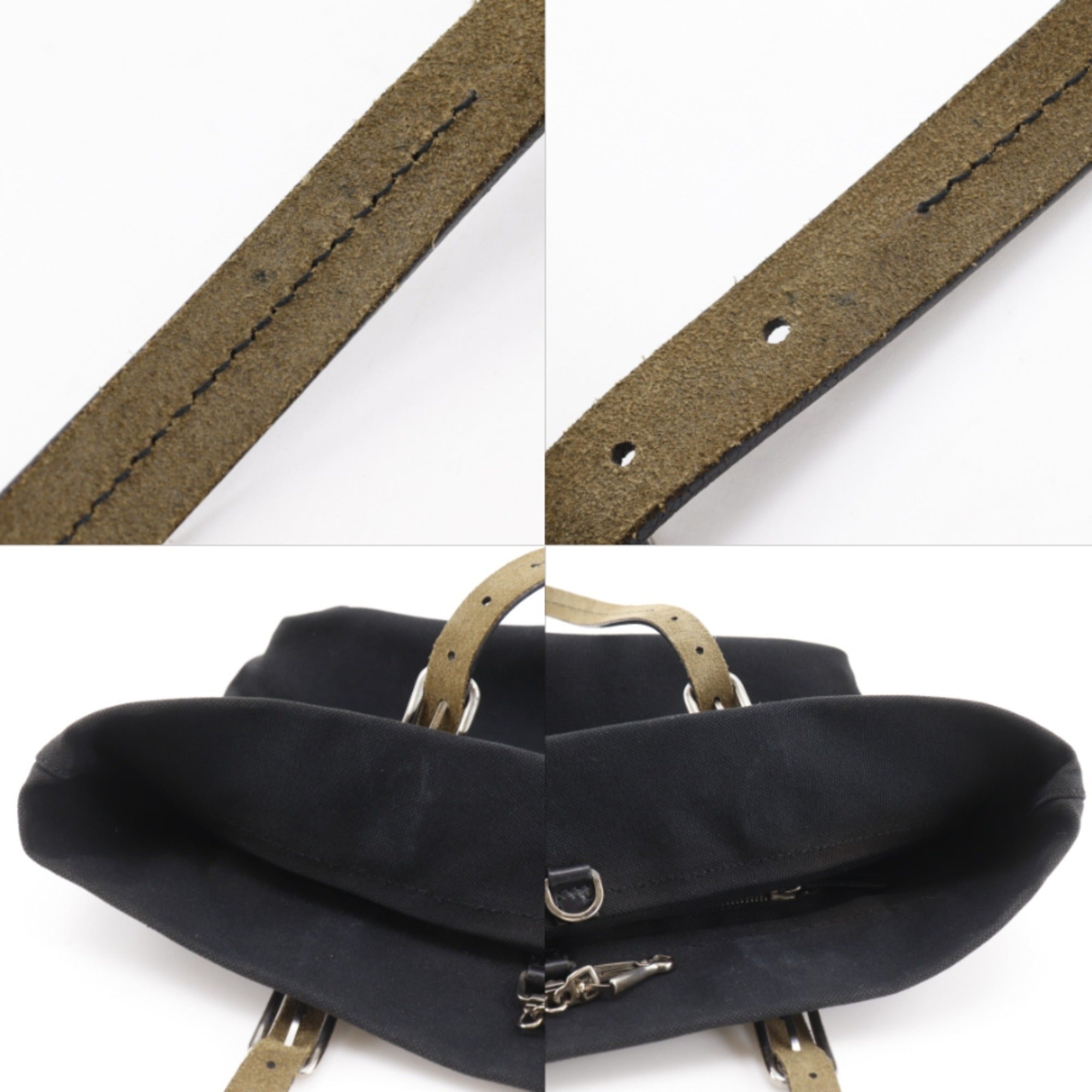 Prada Black Canvas Tote Bag (Pre-Owned)