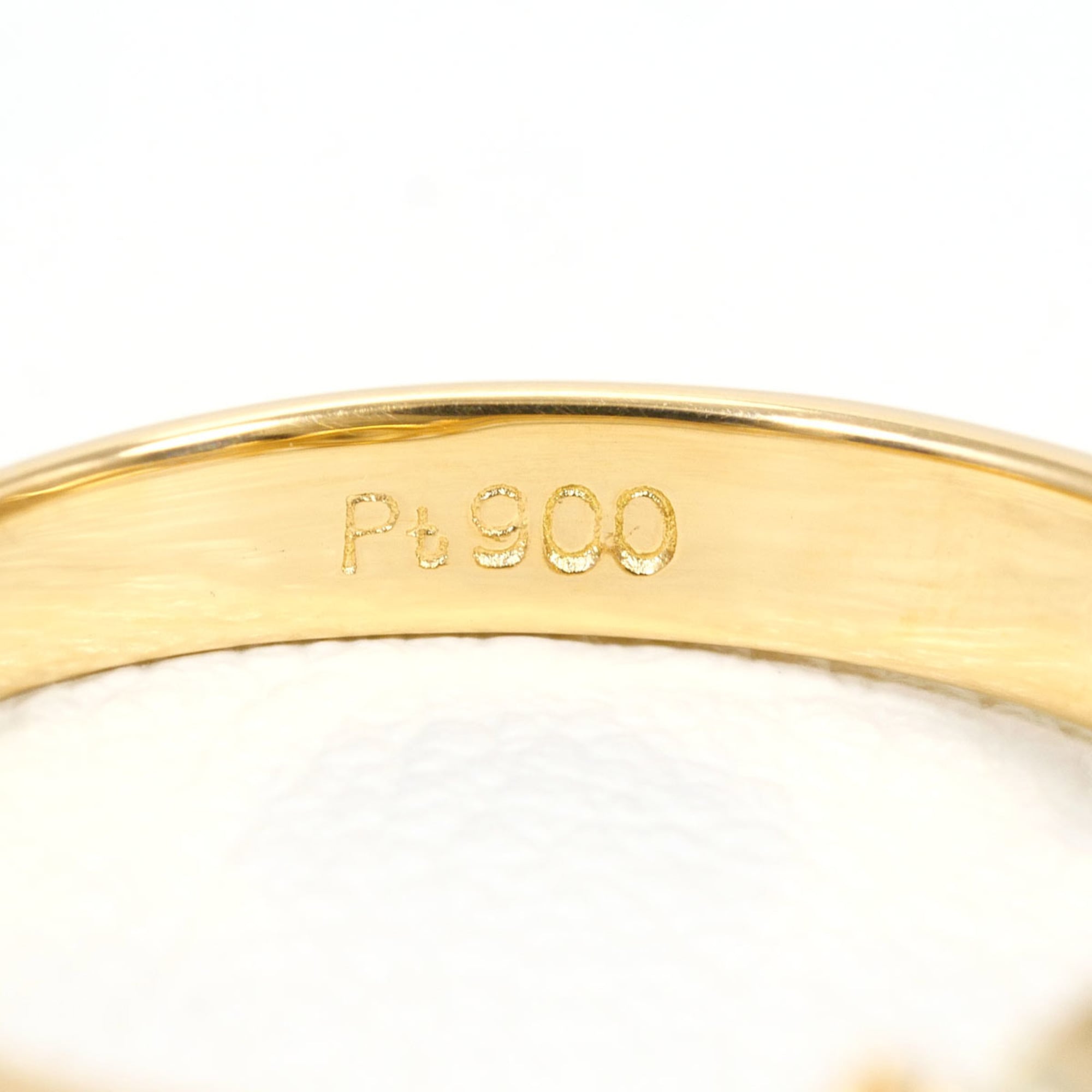 Unbranded Platinum Yellow Gold Yellow Gold (18K) Platinum 900 Band Ring (Pre-Owned)