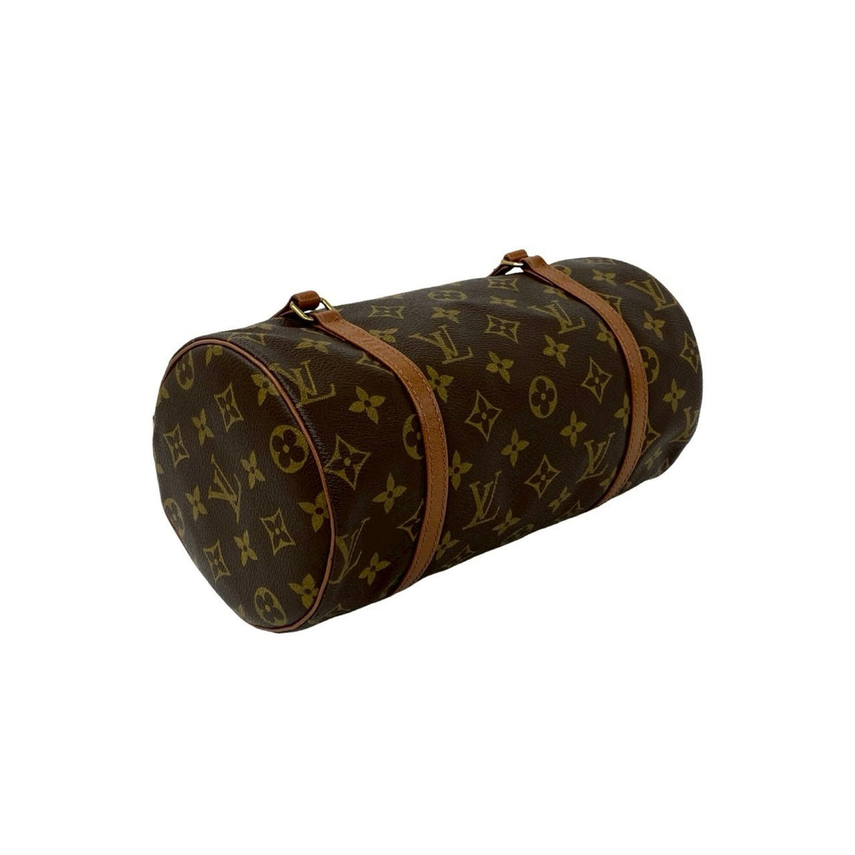 Louis Vuitton Brown Pvc Leather Boston Bag Handbag (Pre-Owned)