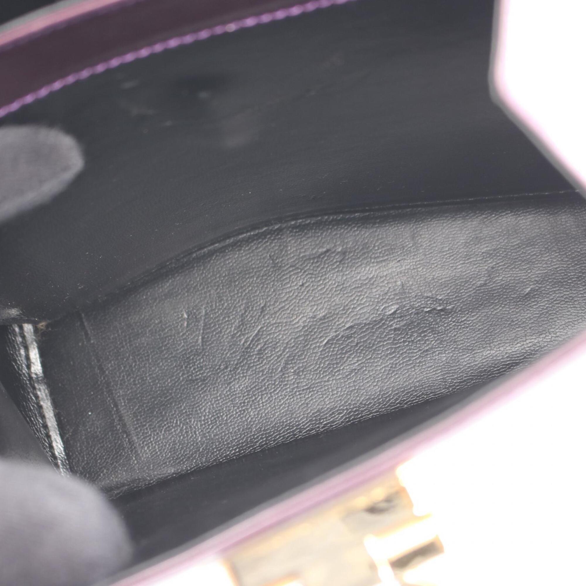 Salvatore Ferragamo Purple Leather Handbag (Pre-Owned)