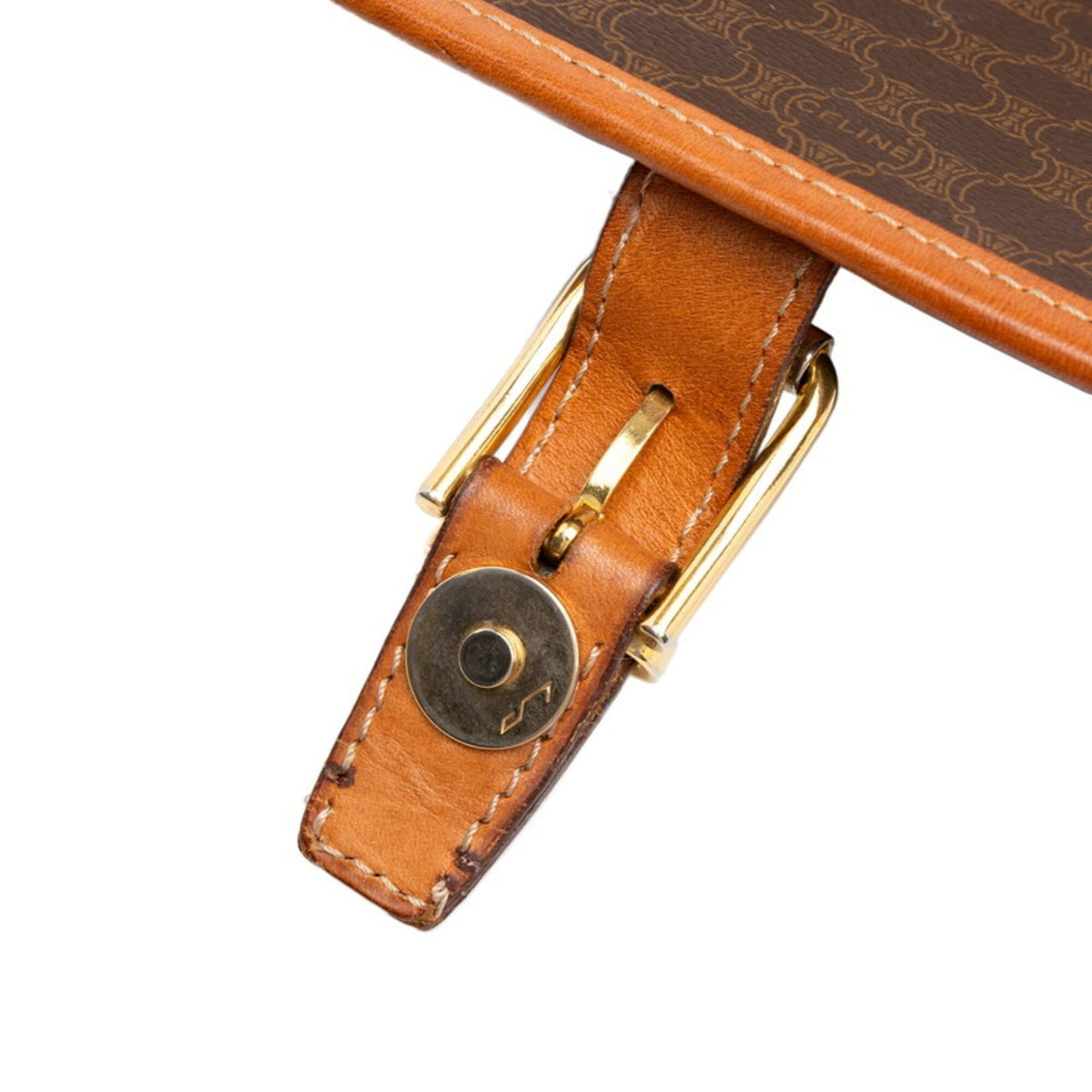 Celine Brown Pvc Leather Shoulder Bag (Pre-Owned)