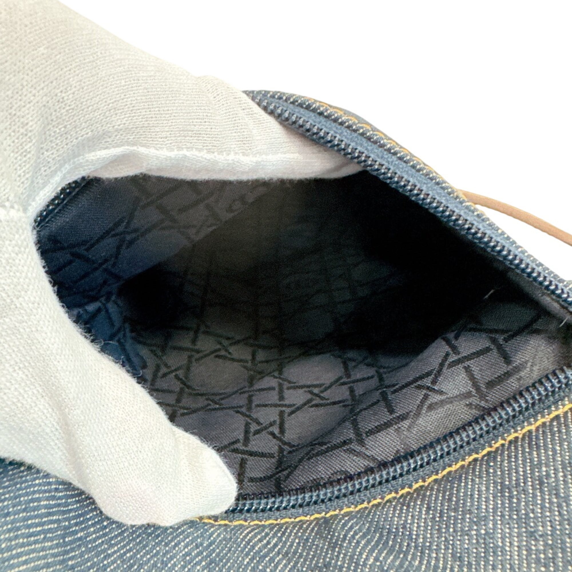 Christian Dior Blue Denim Backpack (Pre-Owned)