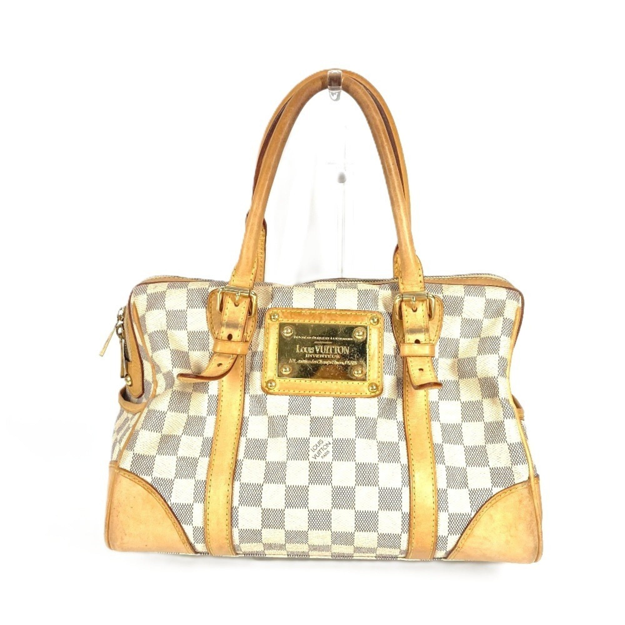 Louis Vuitton White Handbag Tote Bag (Pre-Owned)