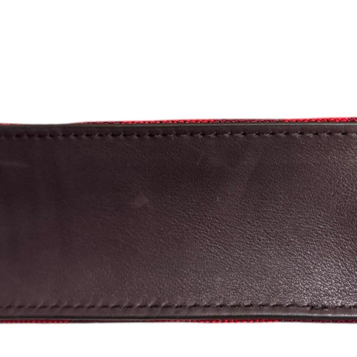 Burberry Red Color Canvas Shoulder Bag (Pre-Owned)