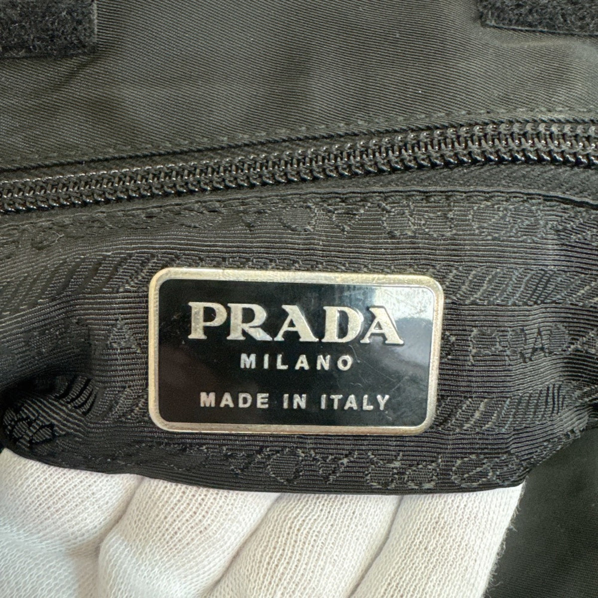 Prada Black Nylon Tote Bag (Pre-Owned)