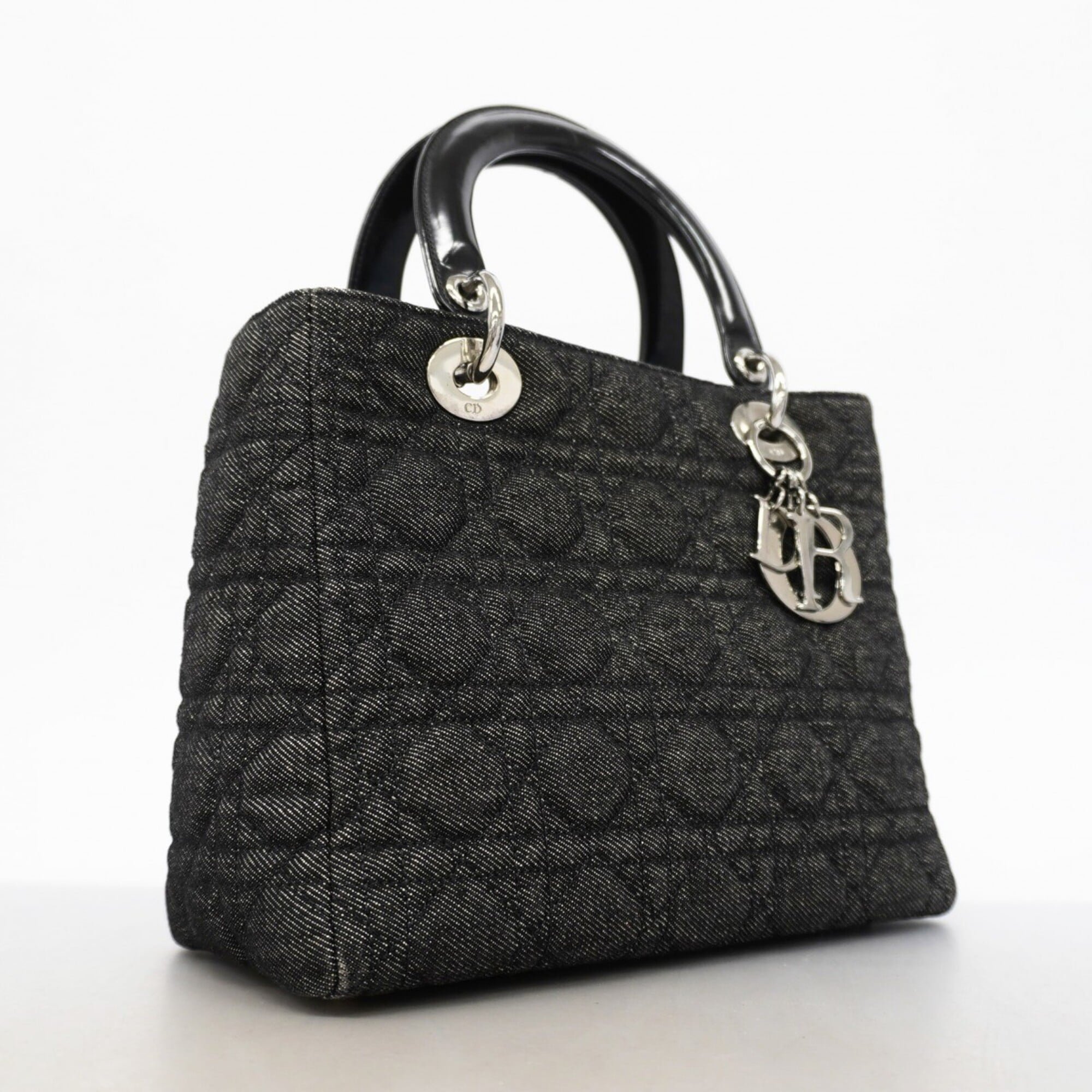 Christian Dior Black Denim Handbag (Pre-Owned)