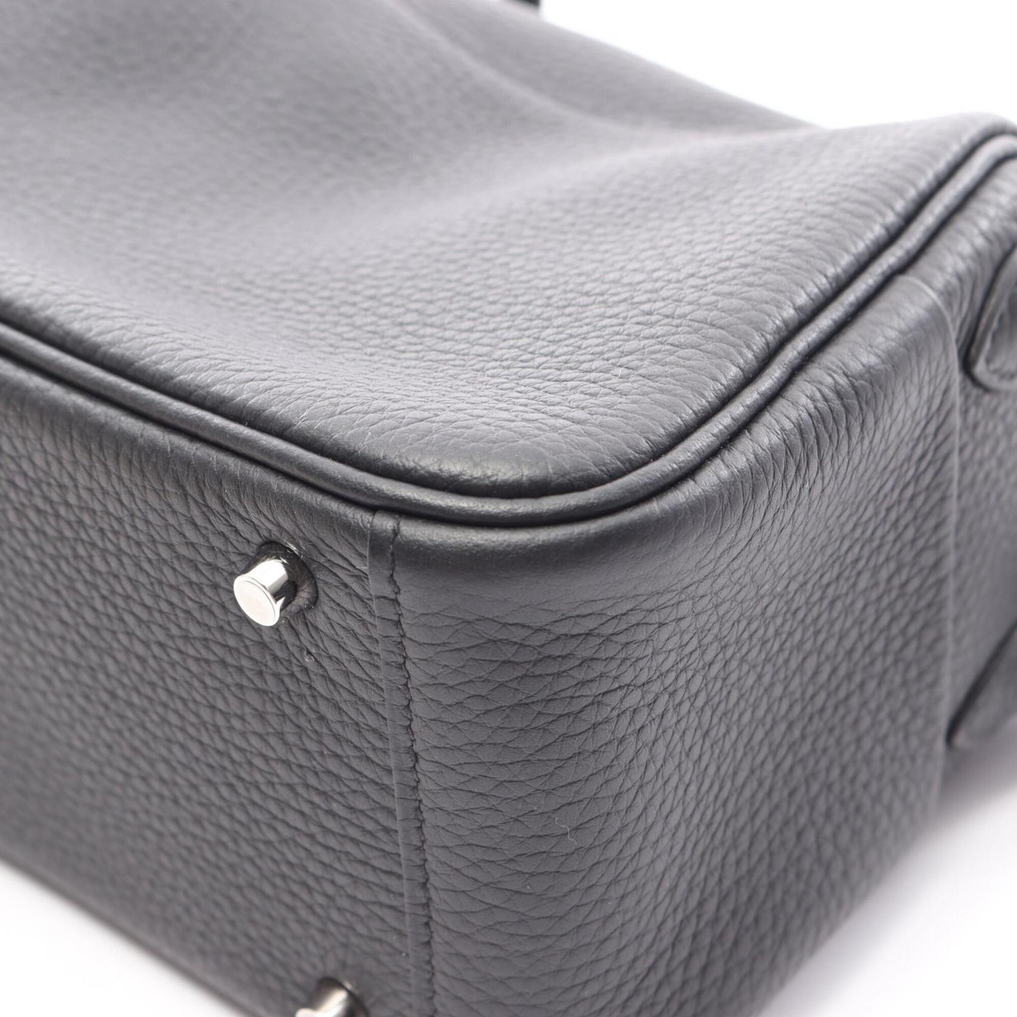 Hermes Black Taurillon Clemence Leather Handbag Shoulder Bag (Pre-Owned)