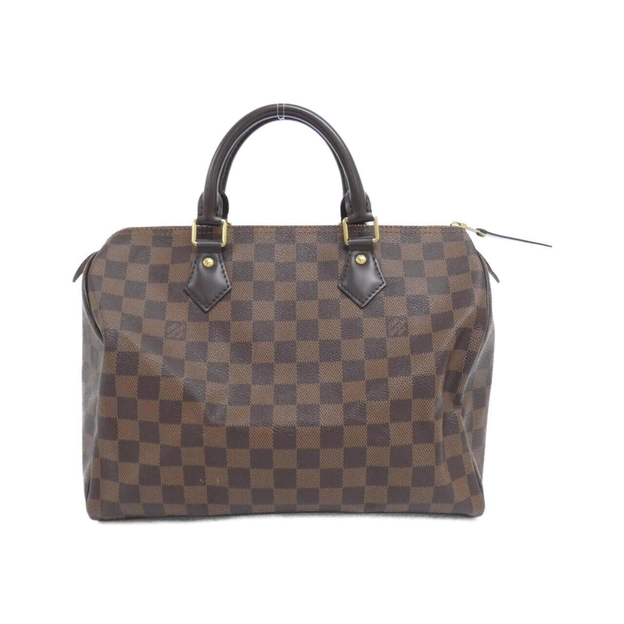 Louis Vuitton Damier Canvas Ebene Coated Canvas Boston Bag (Pre-Owned)