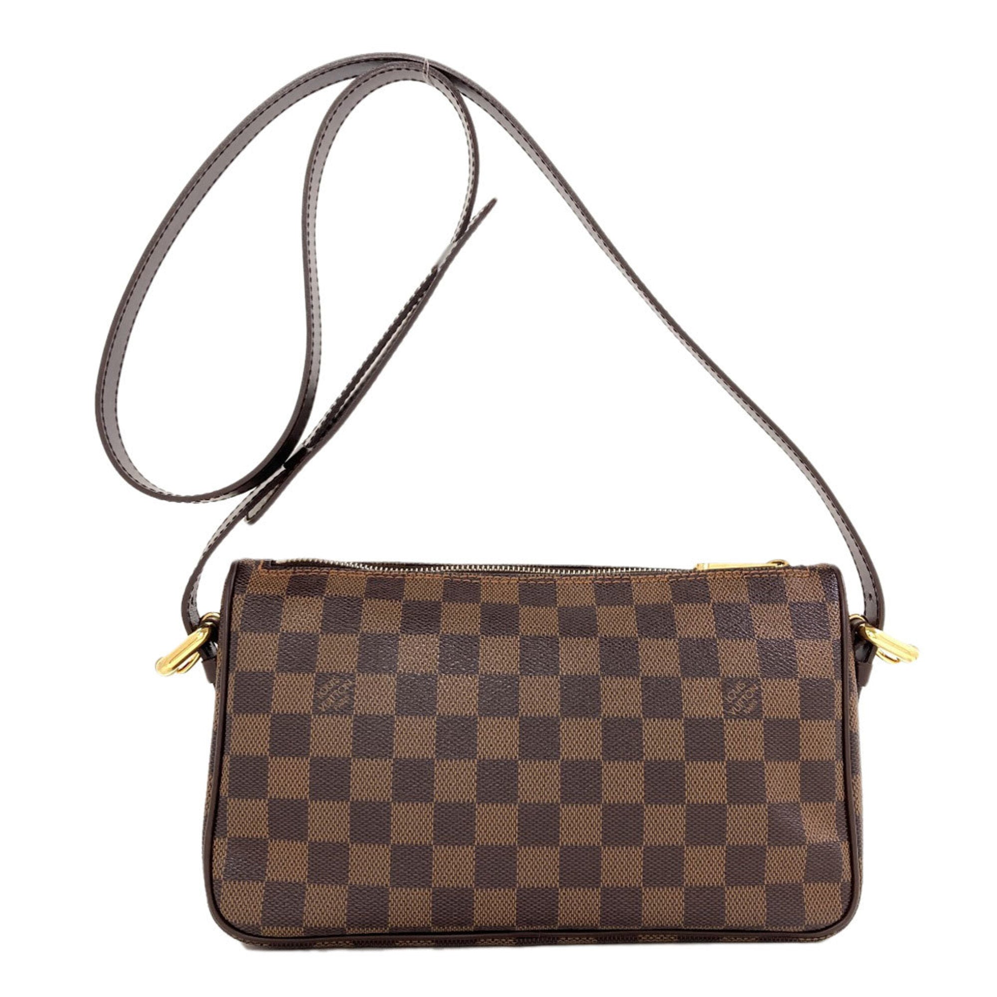 Louis Vuitton Damier Damier Canvas Ebene Damier Canvas Shoulder Bag (Pre-Owned)