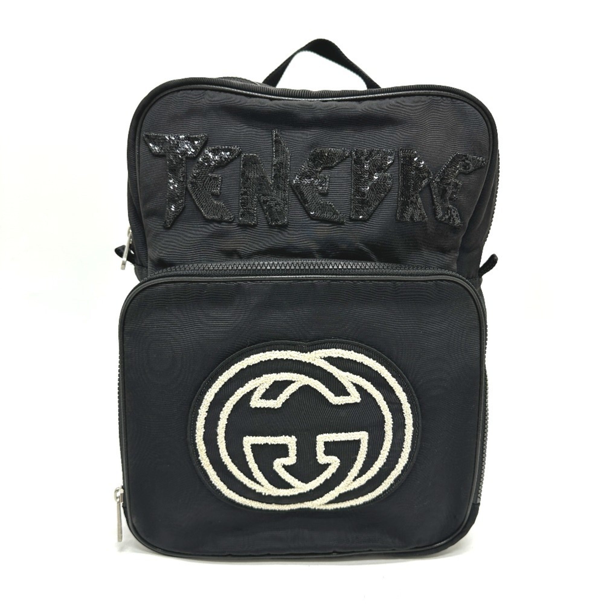 Gucci Black Canvas Backpack (Pre-Owned)