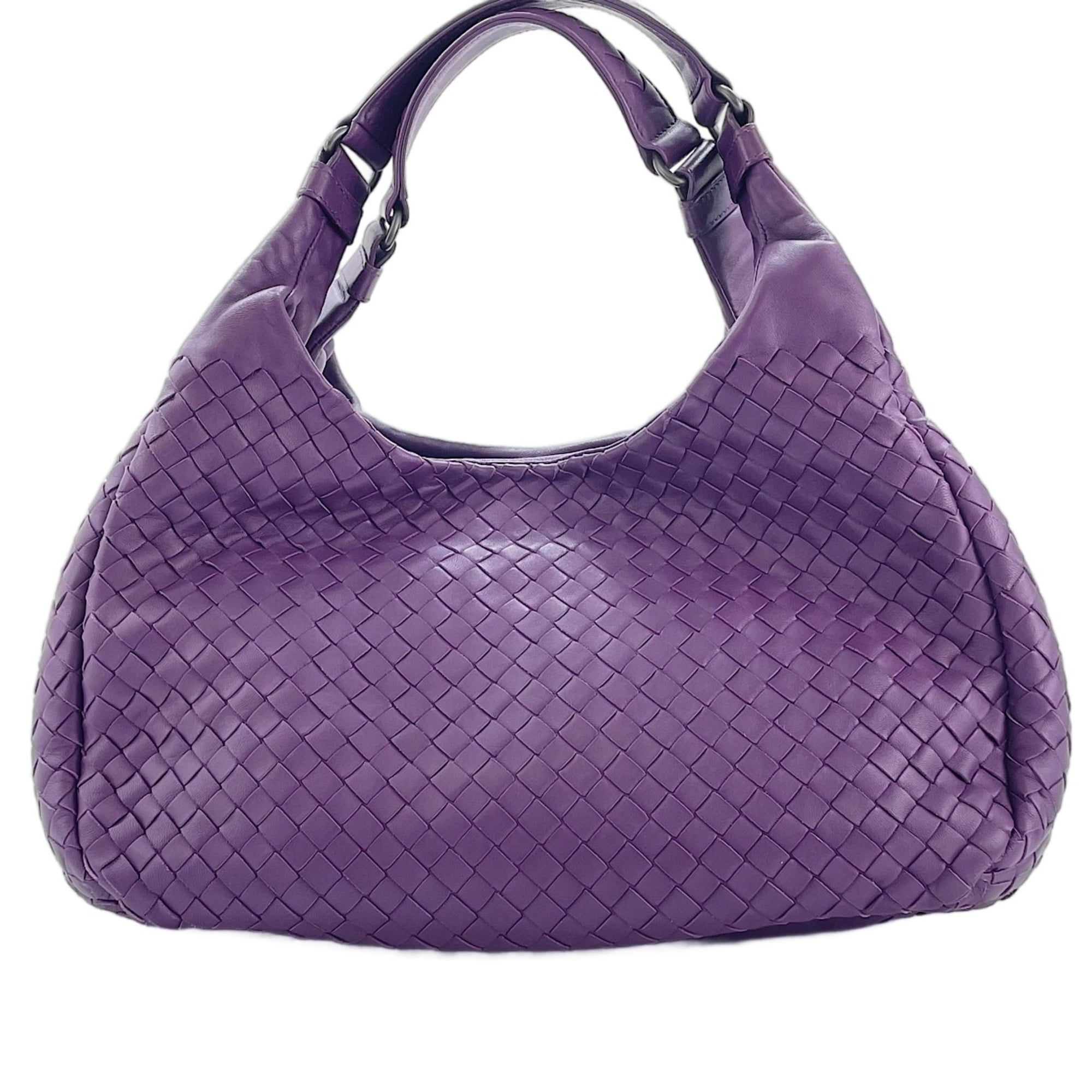 Bottega Veneta Intrecciato Purple Intrecciato Shoulder Bag (Pre-Owned)