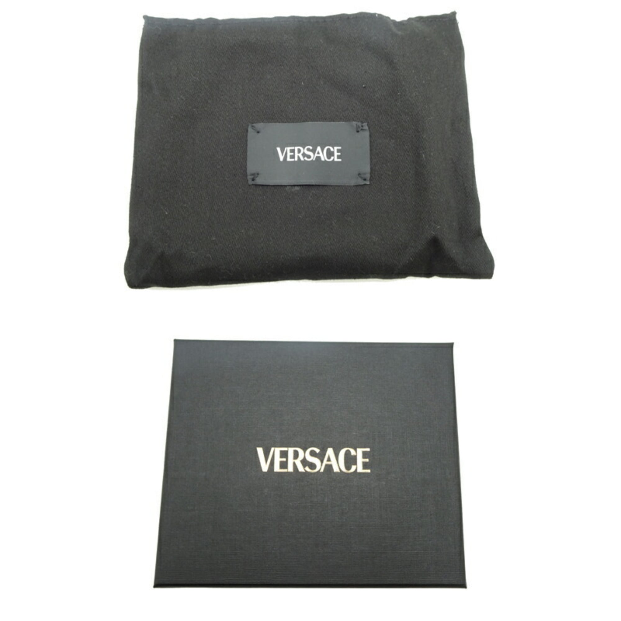 Versace Blue Leather Wallet (Bi-Fold) (Pre-Owned)