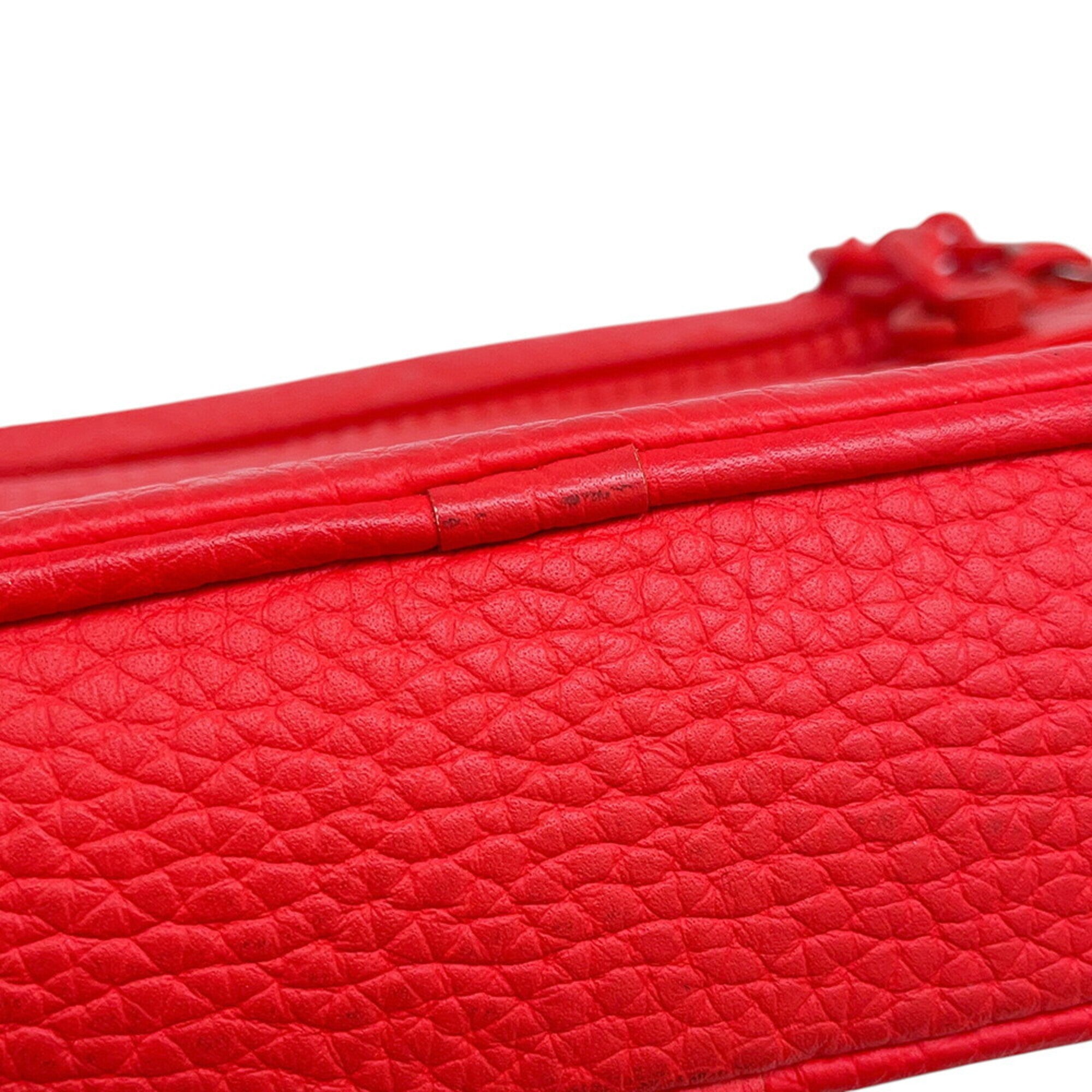 Louis Vuitton Monogram Red Color Monogram Handbag Pochette (Pre-Owned)