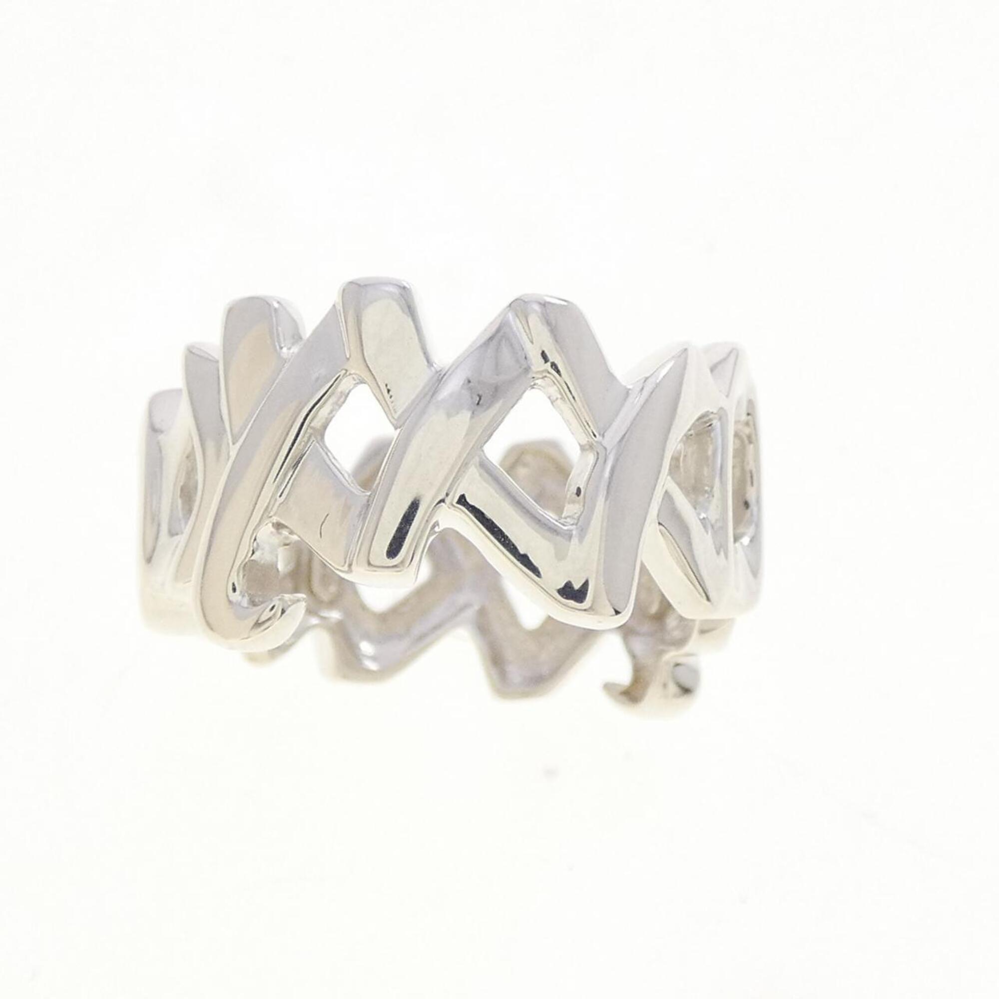 Tiffany Gold Silver 925 Band Ring (Pre-Owned)