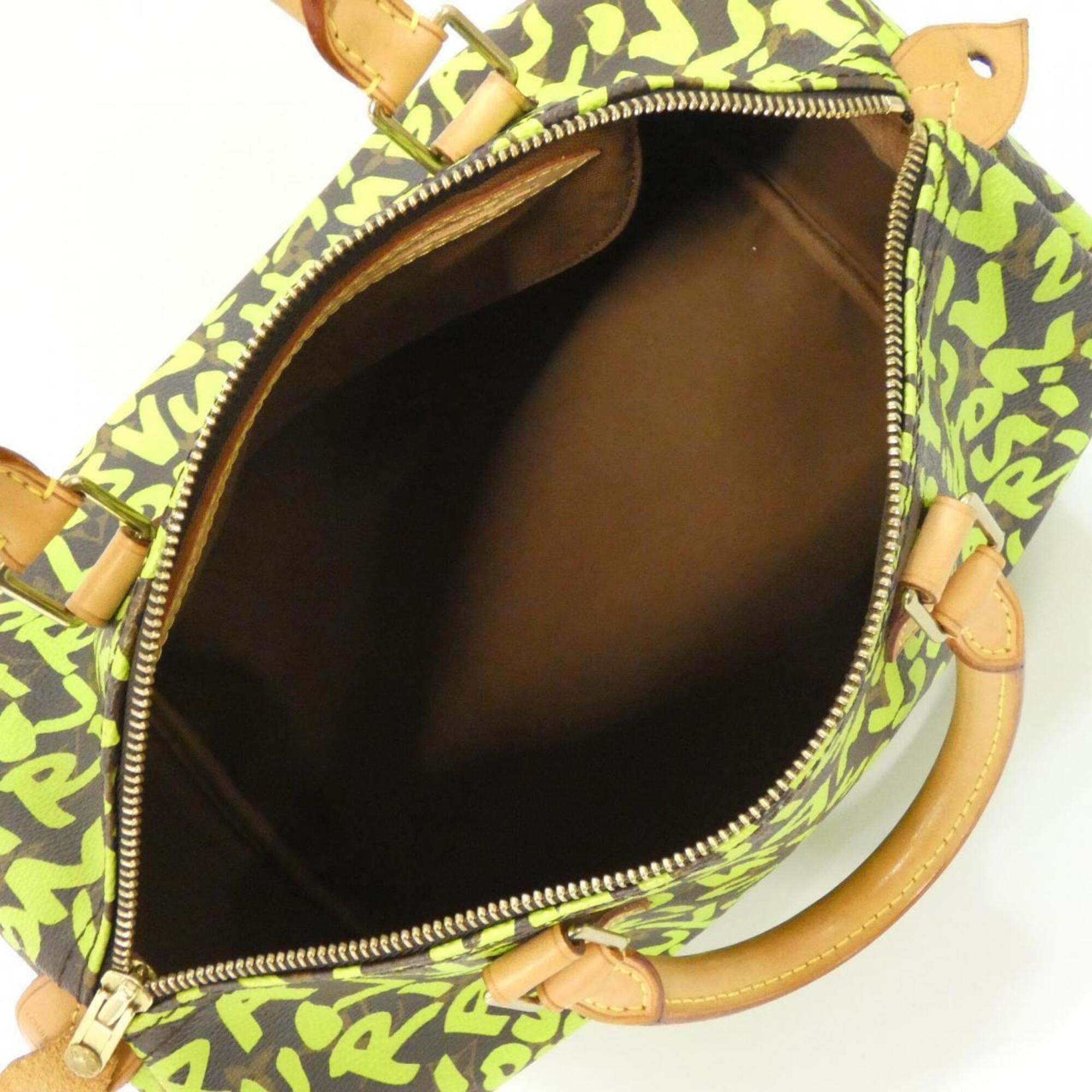 Louis Vuitton Marron Vert Coated Canvas Boston Bag (Pre-Owned)