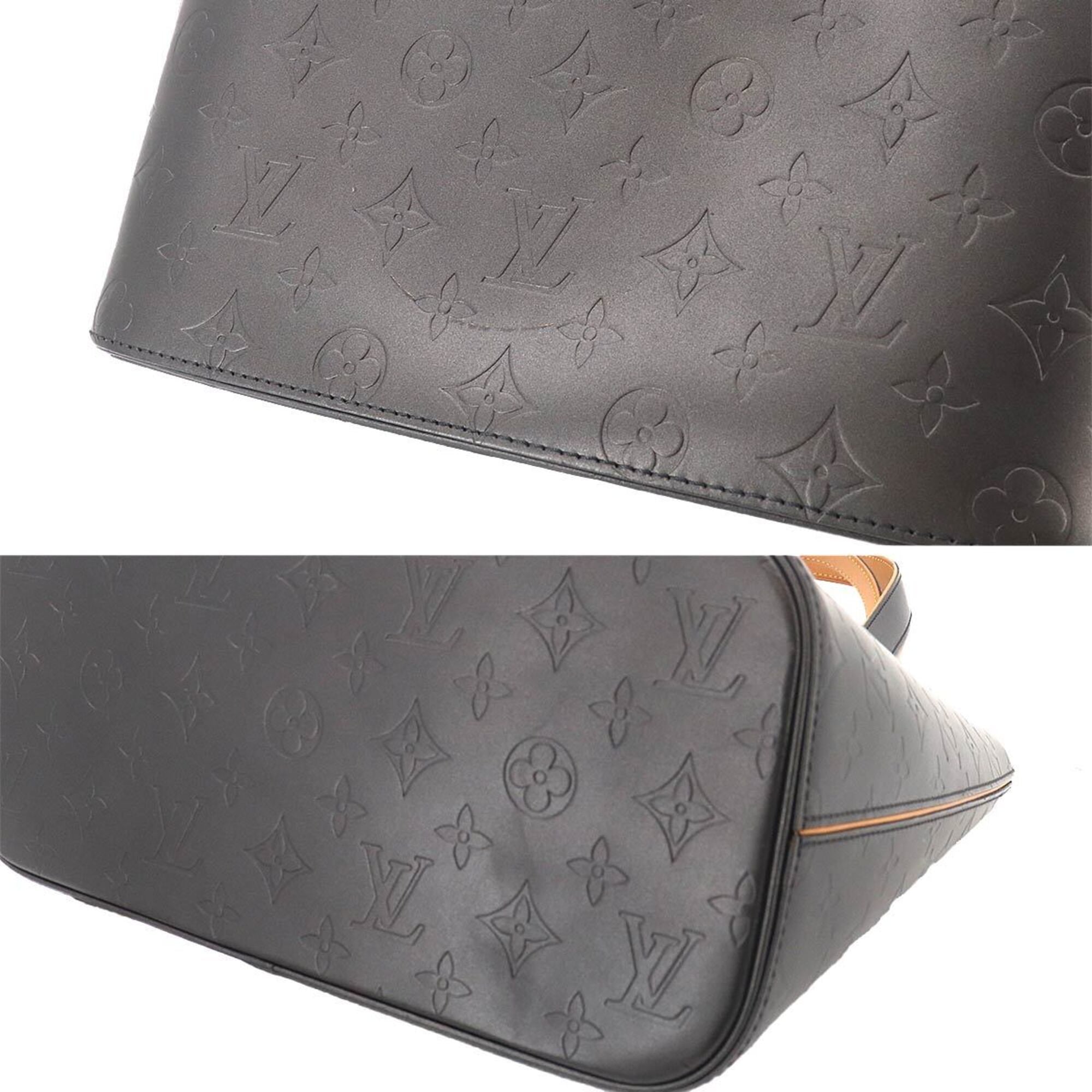 Louis Vuitton Noir Monogram Mat Handbag Tote Bag (Pre-Owned)