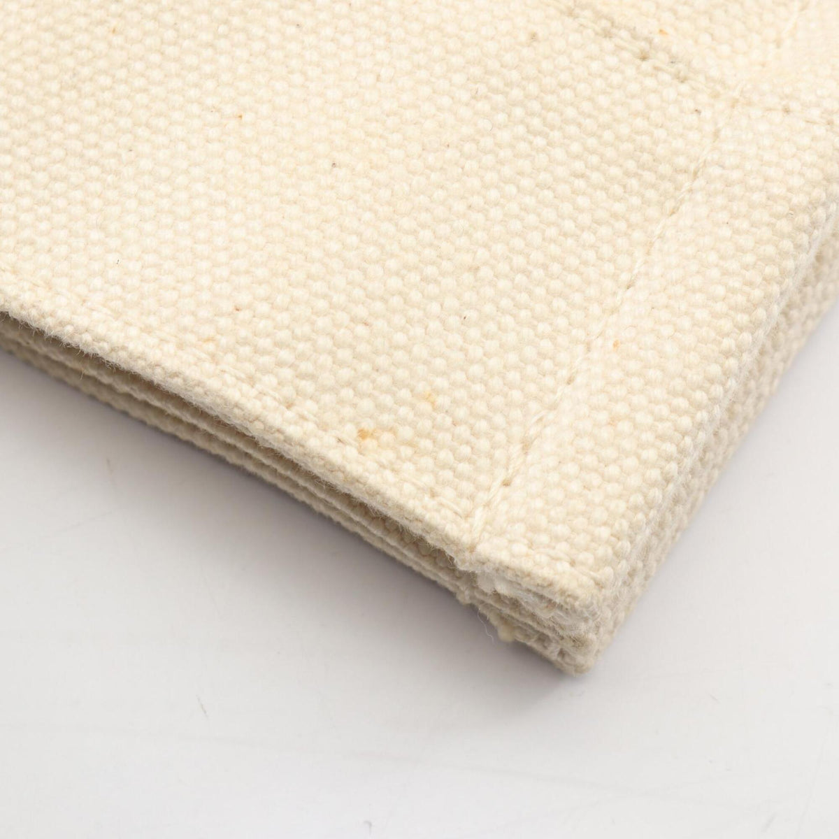 Hermes Black Ivory Canvas Handbag Tote Bag (Pre-Owned)