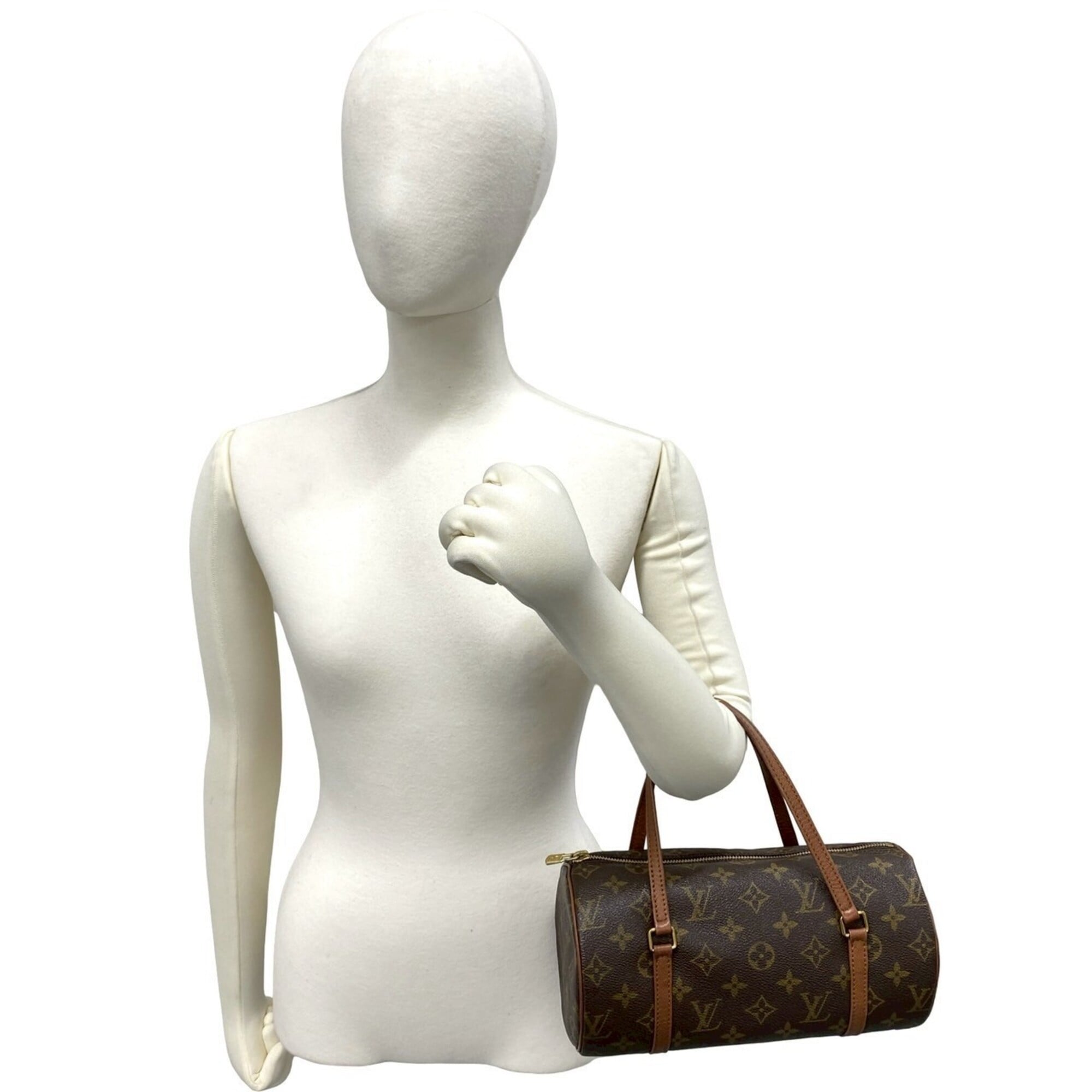 Louis Vuitton Brown Pvc Leather Boston Bag Handbag (Pre-Owned)
