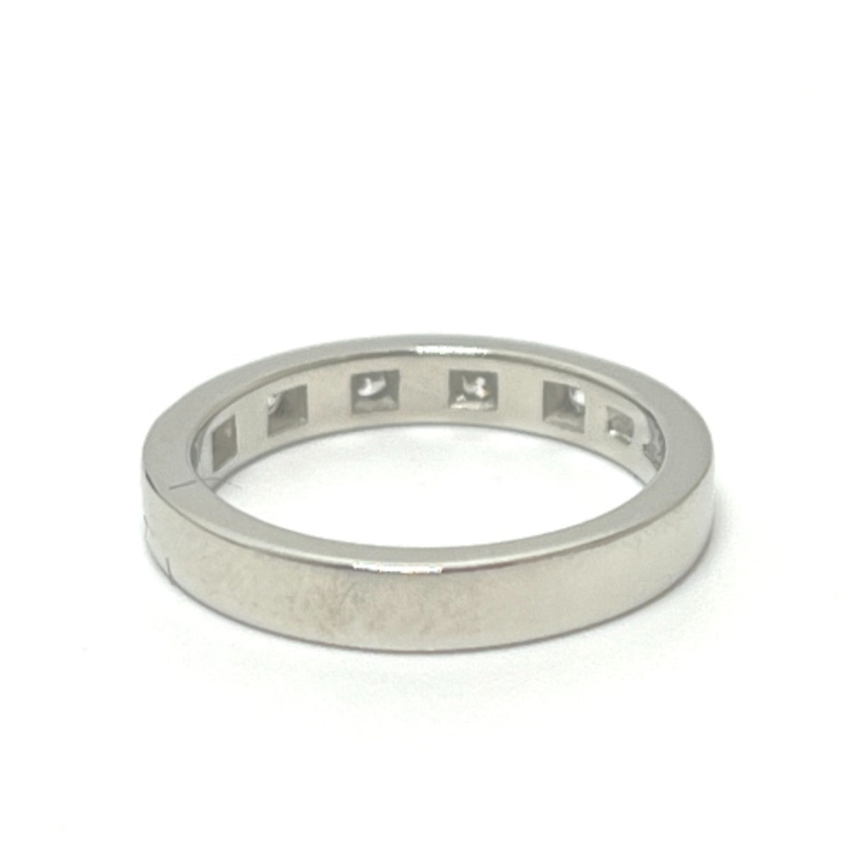 Bvlgari Silver Platinum 950 Band Ring (Pre-Owned)