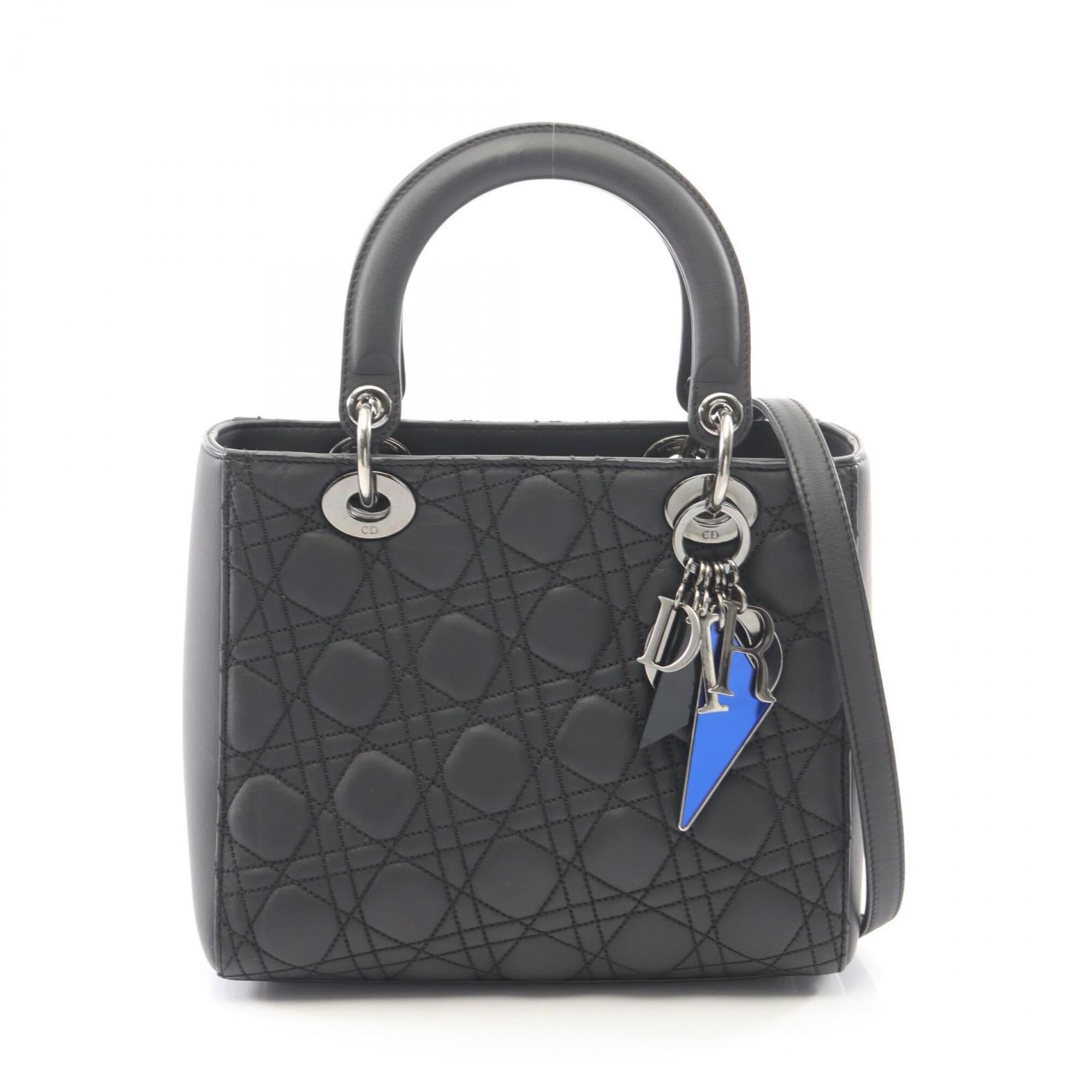 Christian Dior Black Leather Handbag (Pre-Owned)