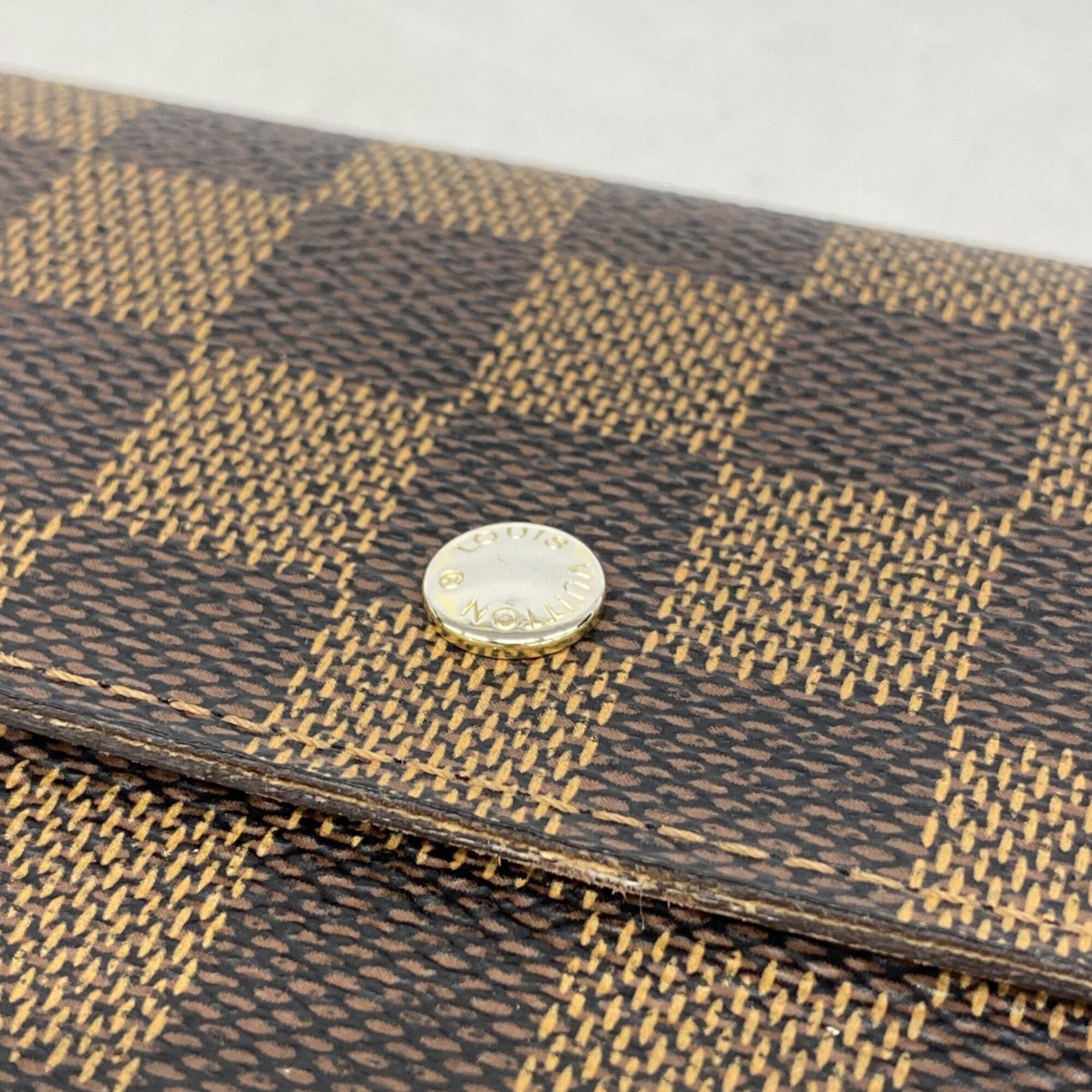 Louis Vuitton Ebene Long Wallet (Tri-Fold) (Pre-Owned)