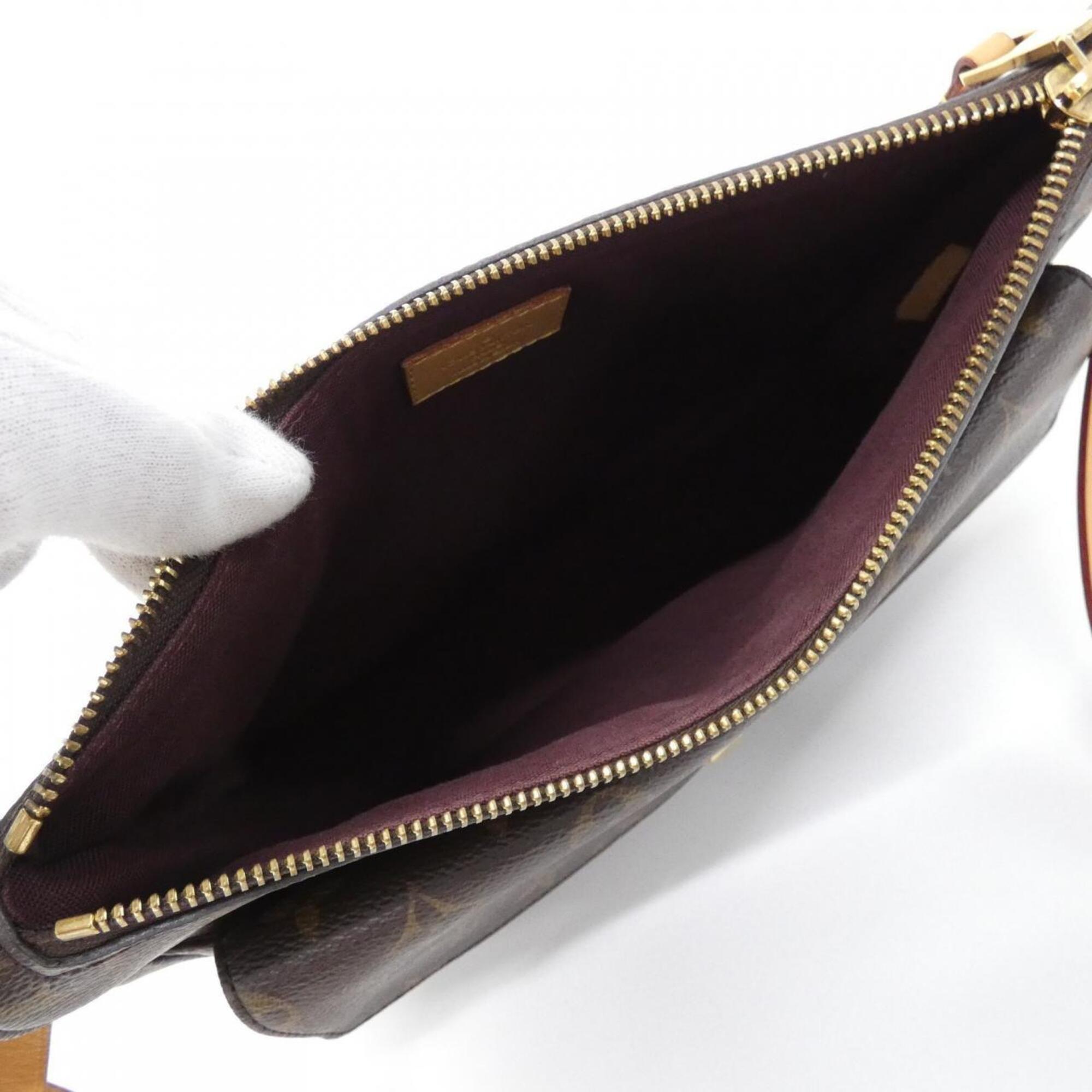 Louis Vuitton Brown Coated Canvas Shoulder Bag (Pre-Owned)