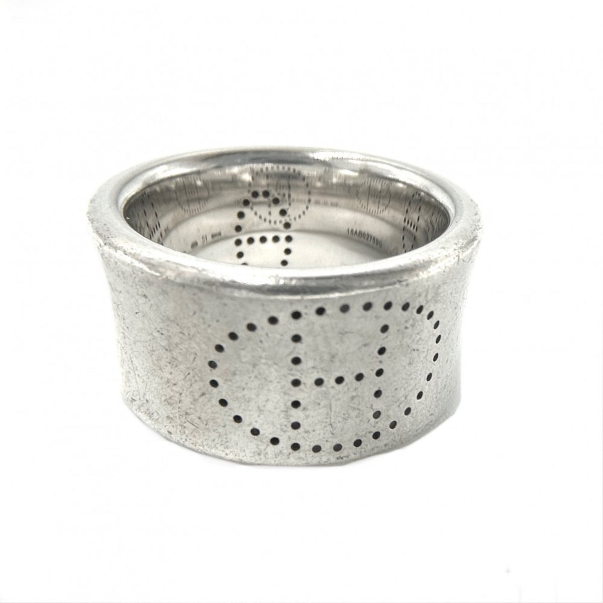 Hermes Silver Silver 925 Band Ring (Pre-Owned)